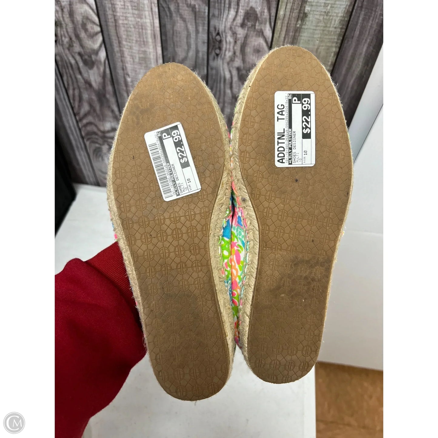 Shoes Designer By Lilly Pulitzer In Multi-colored, Size: 10