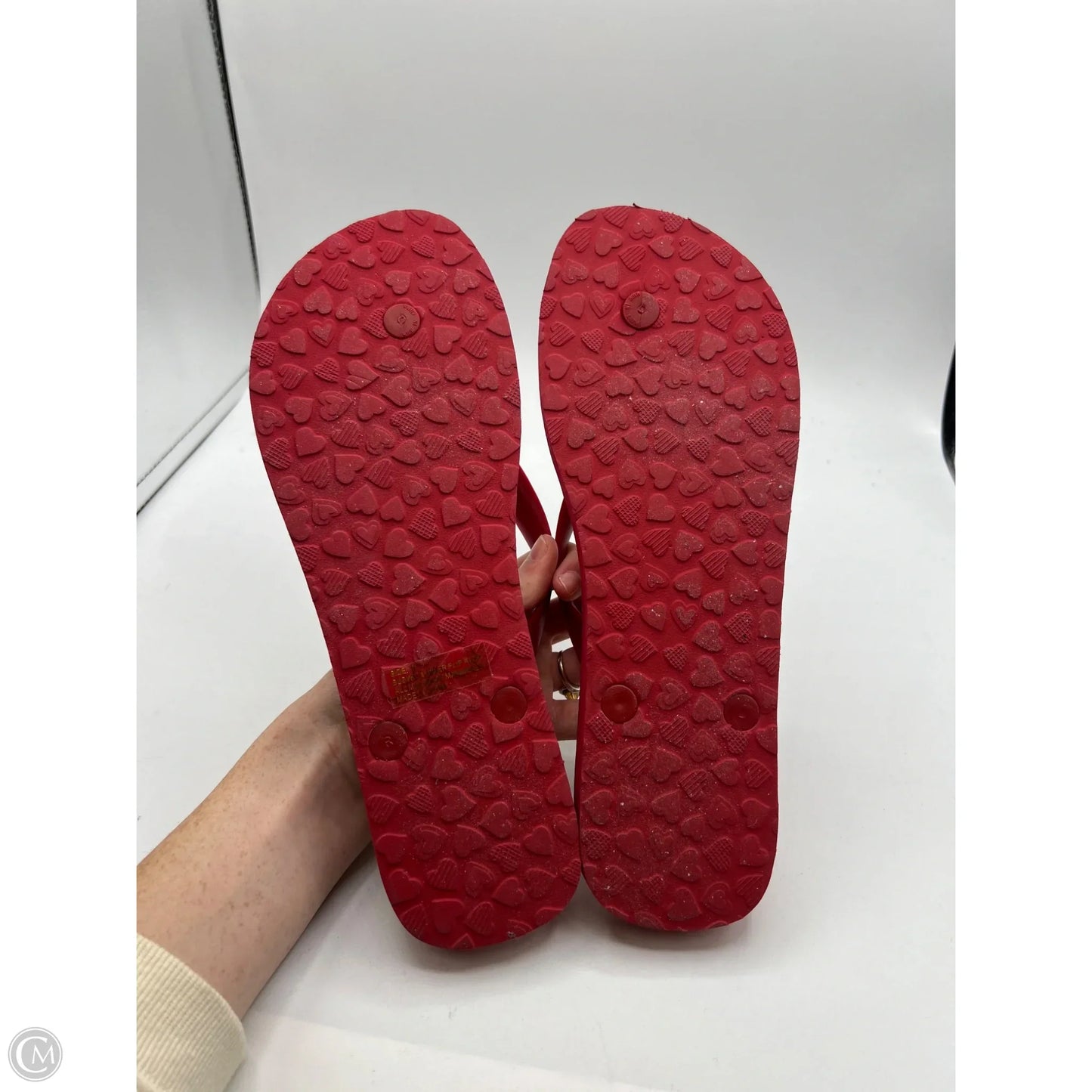 Sandals Flip Flops By Brighton In Red, Size: 9