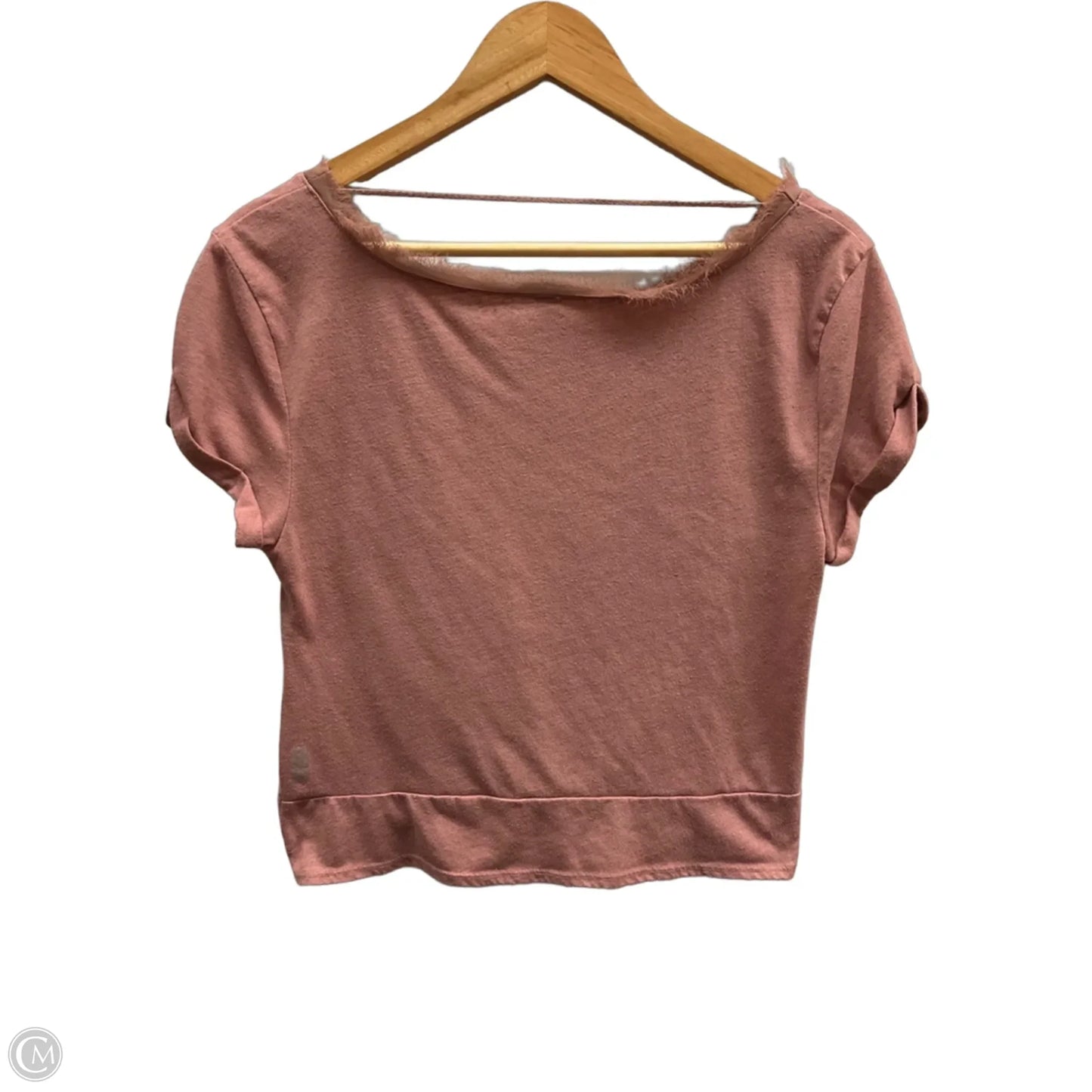 Top Short Sleeve By Free People In Mauve, Size: L