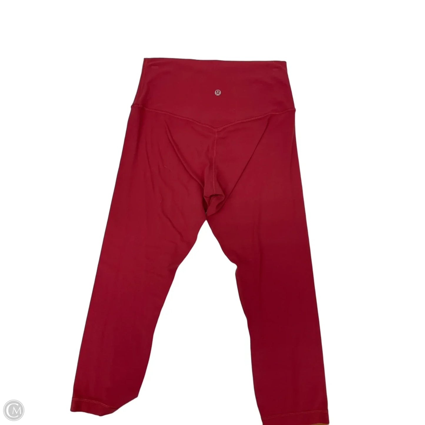 Athletic Leggings By Lululemon In Red, Size: M