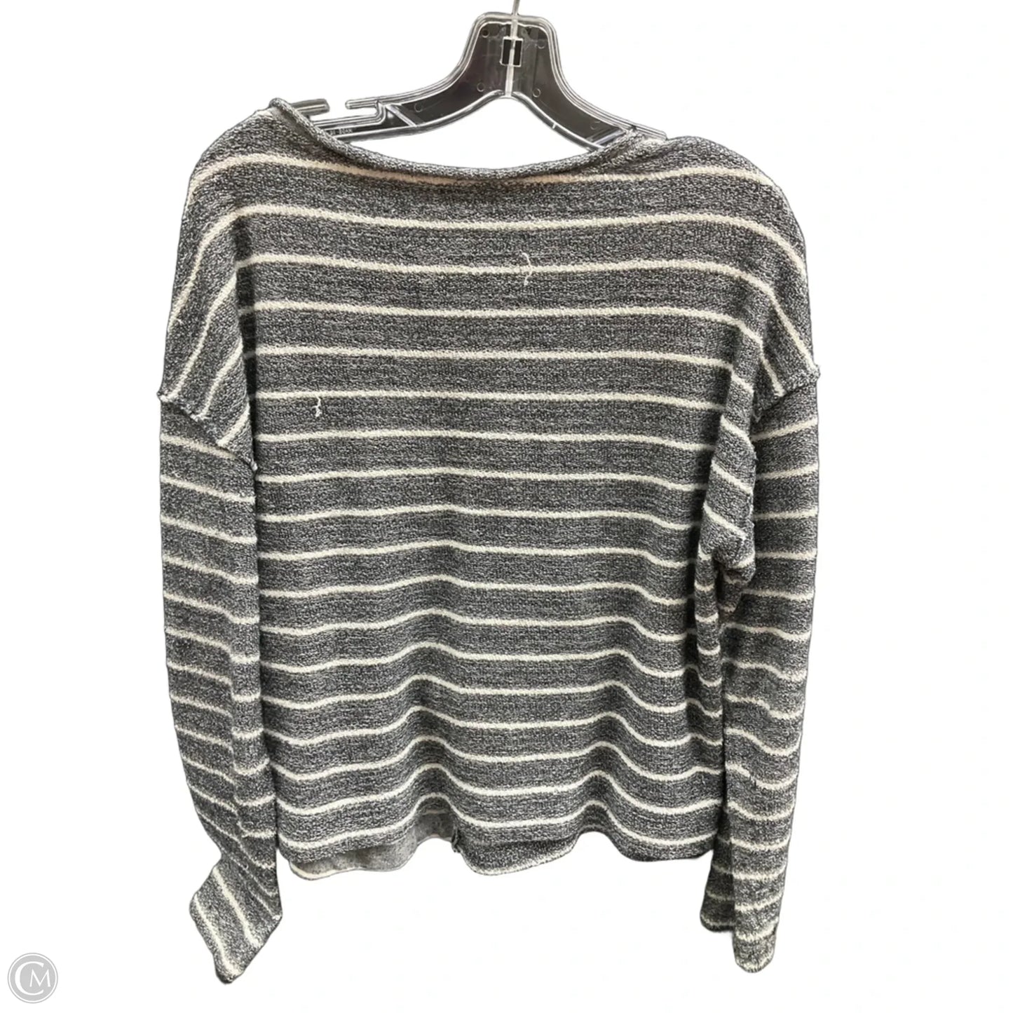 Top Long Sleeve By Anthropologie In Striped Pattern, Size: M