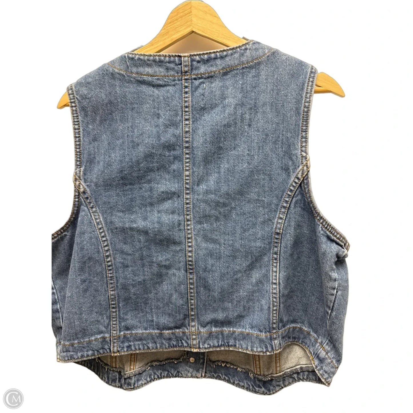 Vest Other By Universal Thread In Blue Denim, Size: Xxl