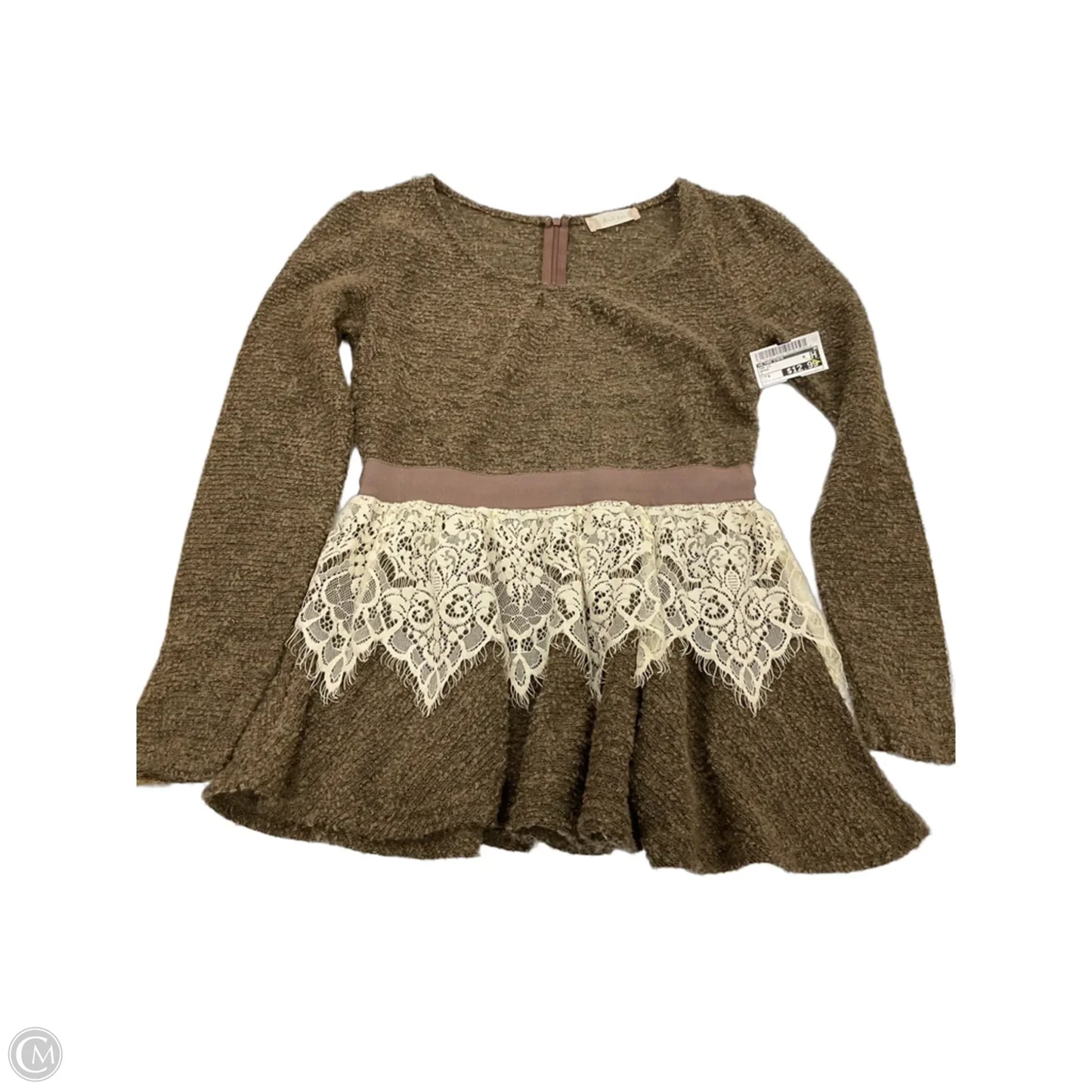 Top Long Sleeve By Altard State In Brown, Size: S