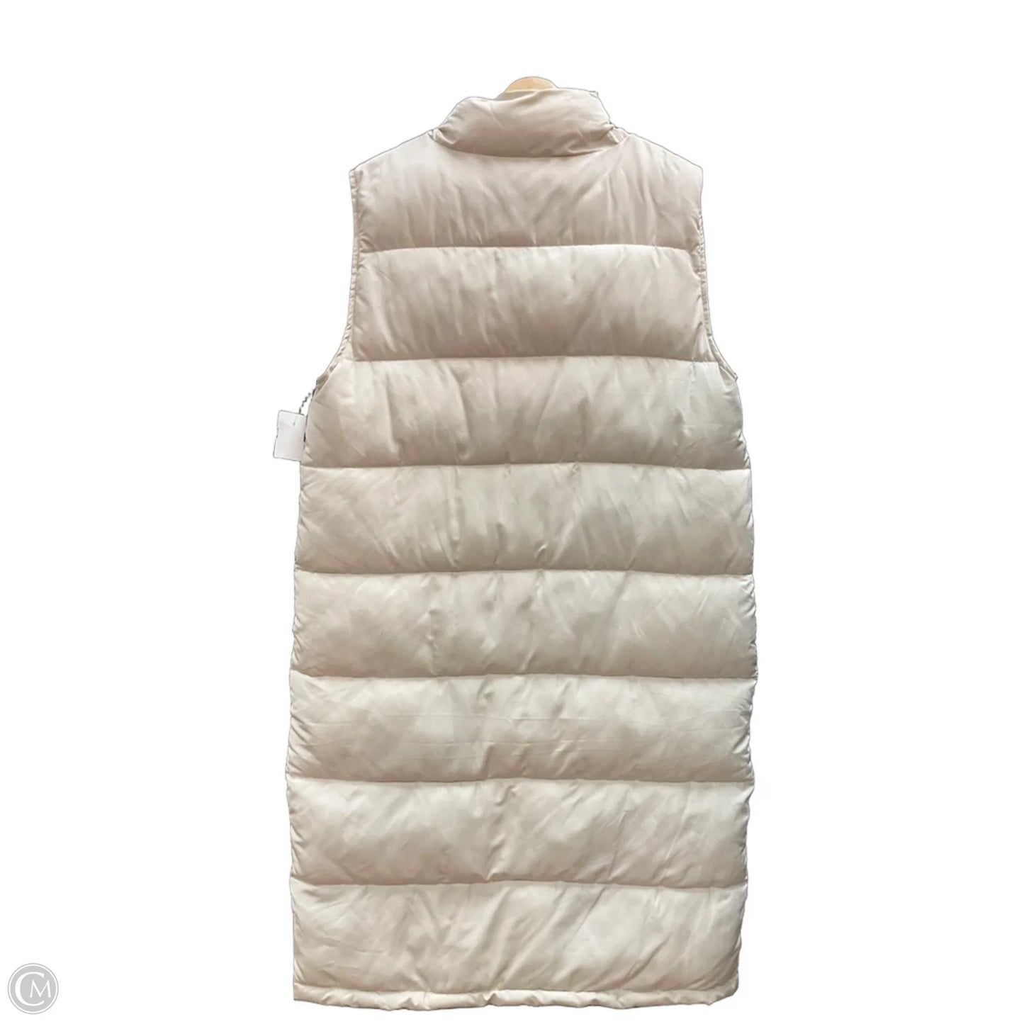 Vest Puffer & Quilted By New In In Cream, Size: L