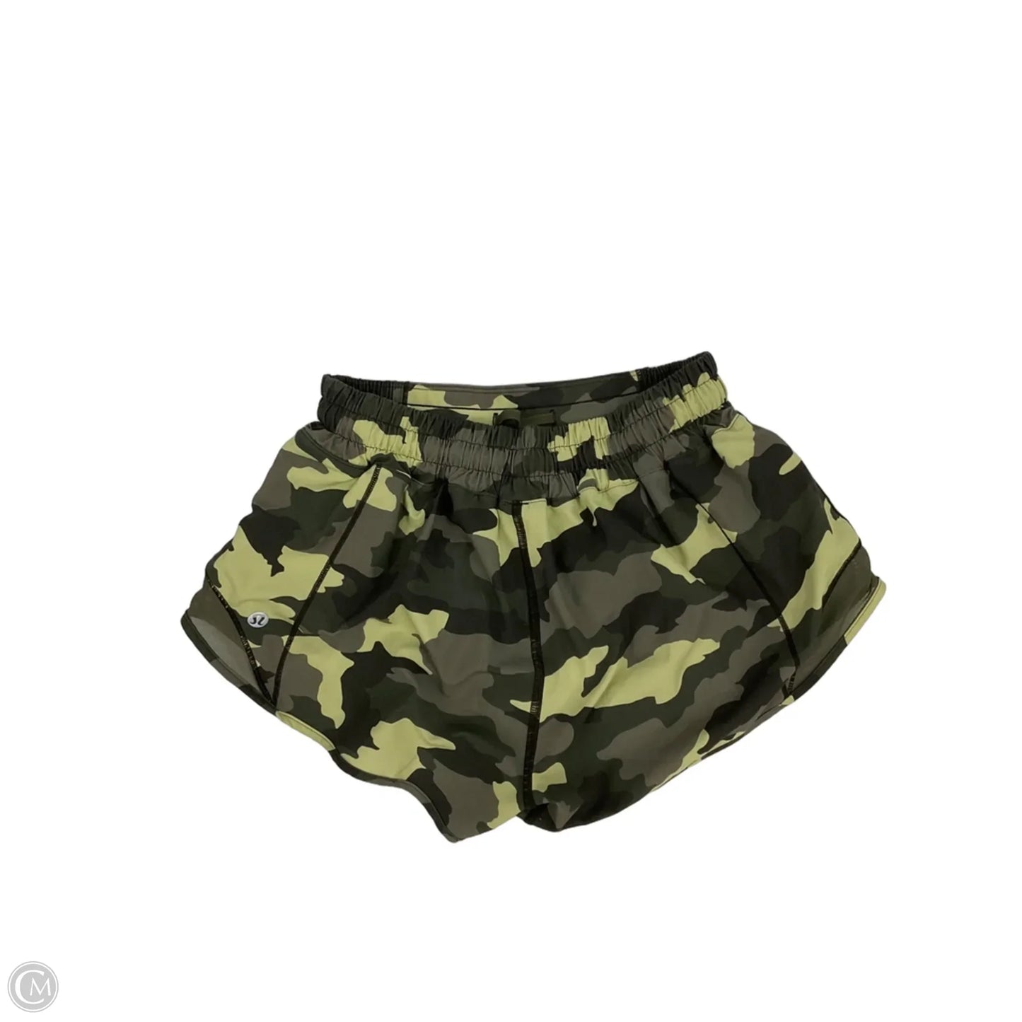Athletic Shorts By Lululemon In Camouflage Print, Size: 4