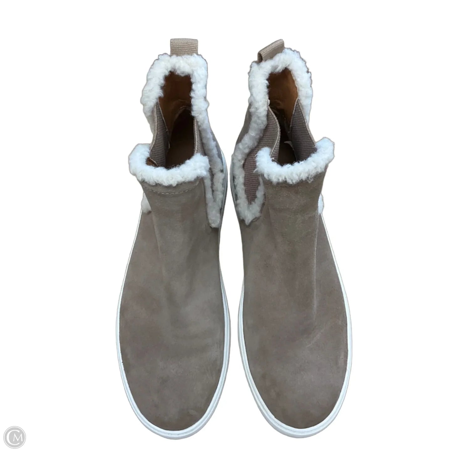 Boots Ankle Flats By Lucky Brand In Beige, Size: 8.5