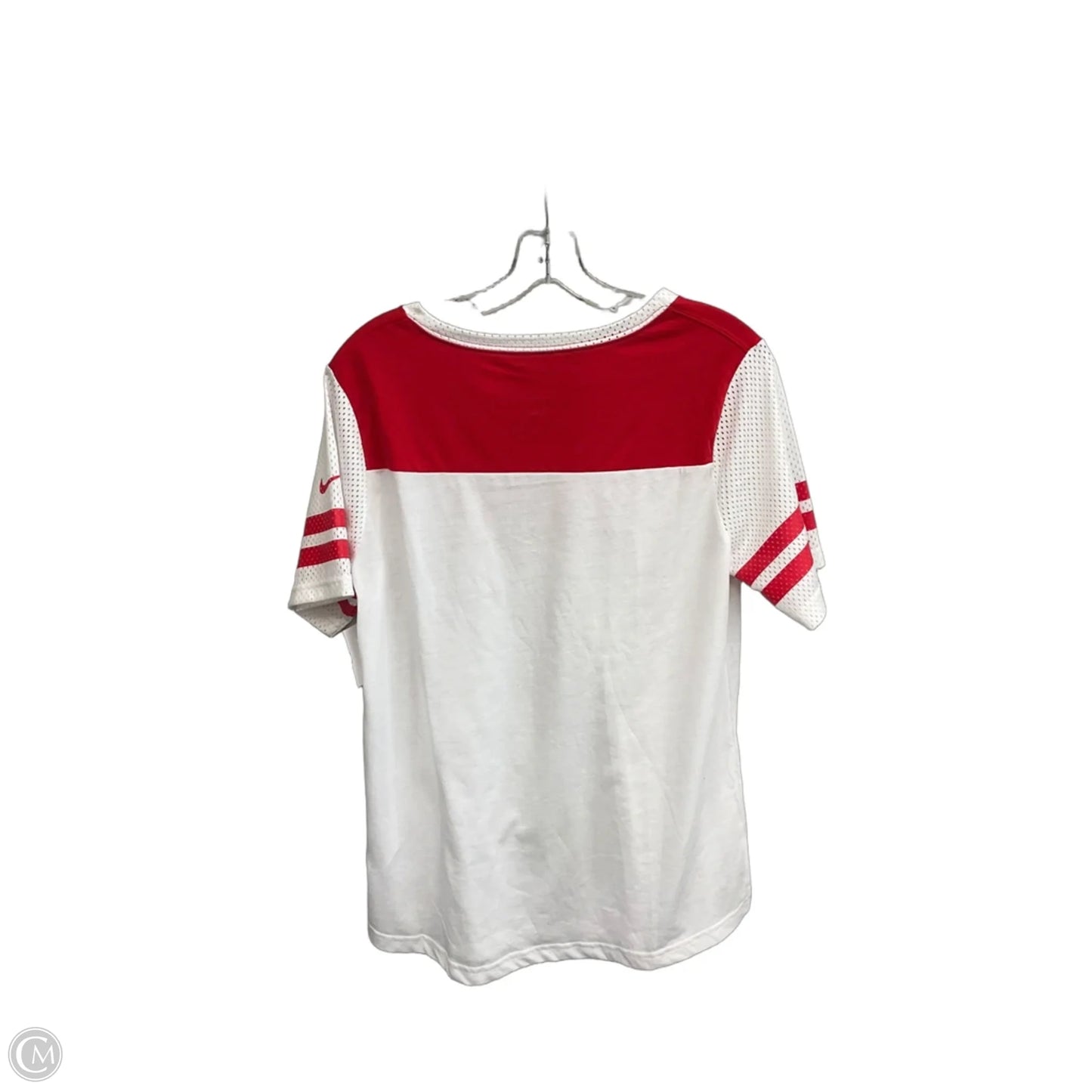 Top Short Sleeve By Nike In White, Size: L