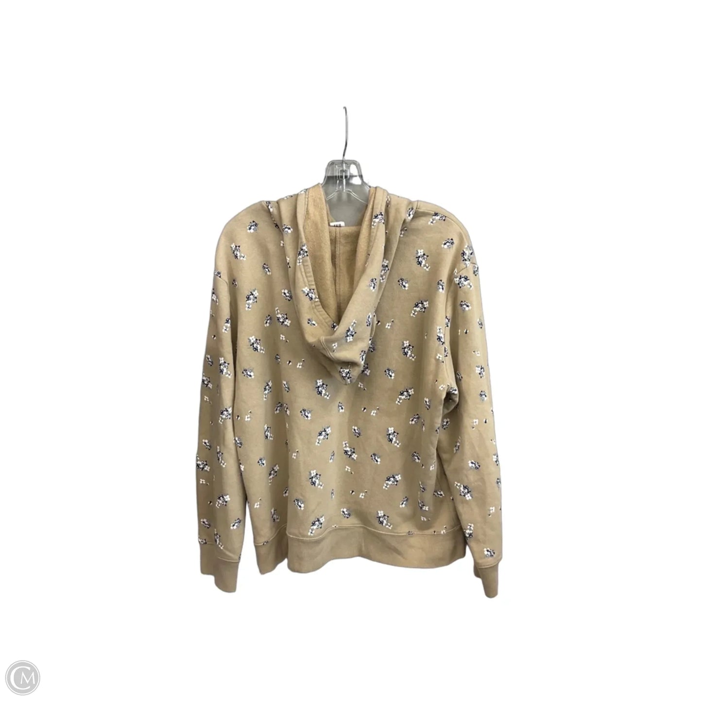 Sweatshirt Hoodie By Gap In Tan, Size: L