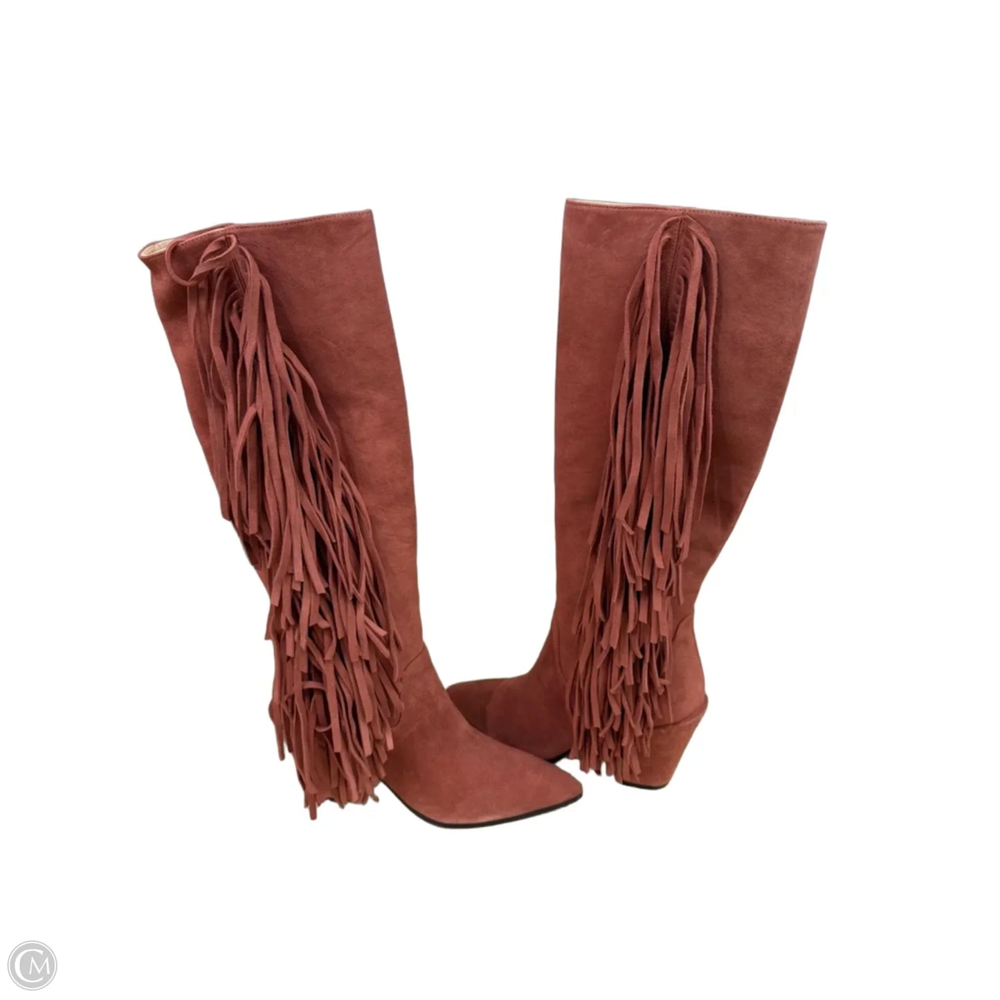 Boots Designer By Stuart Weitzman In Orange, Size: 8