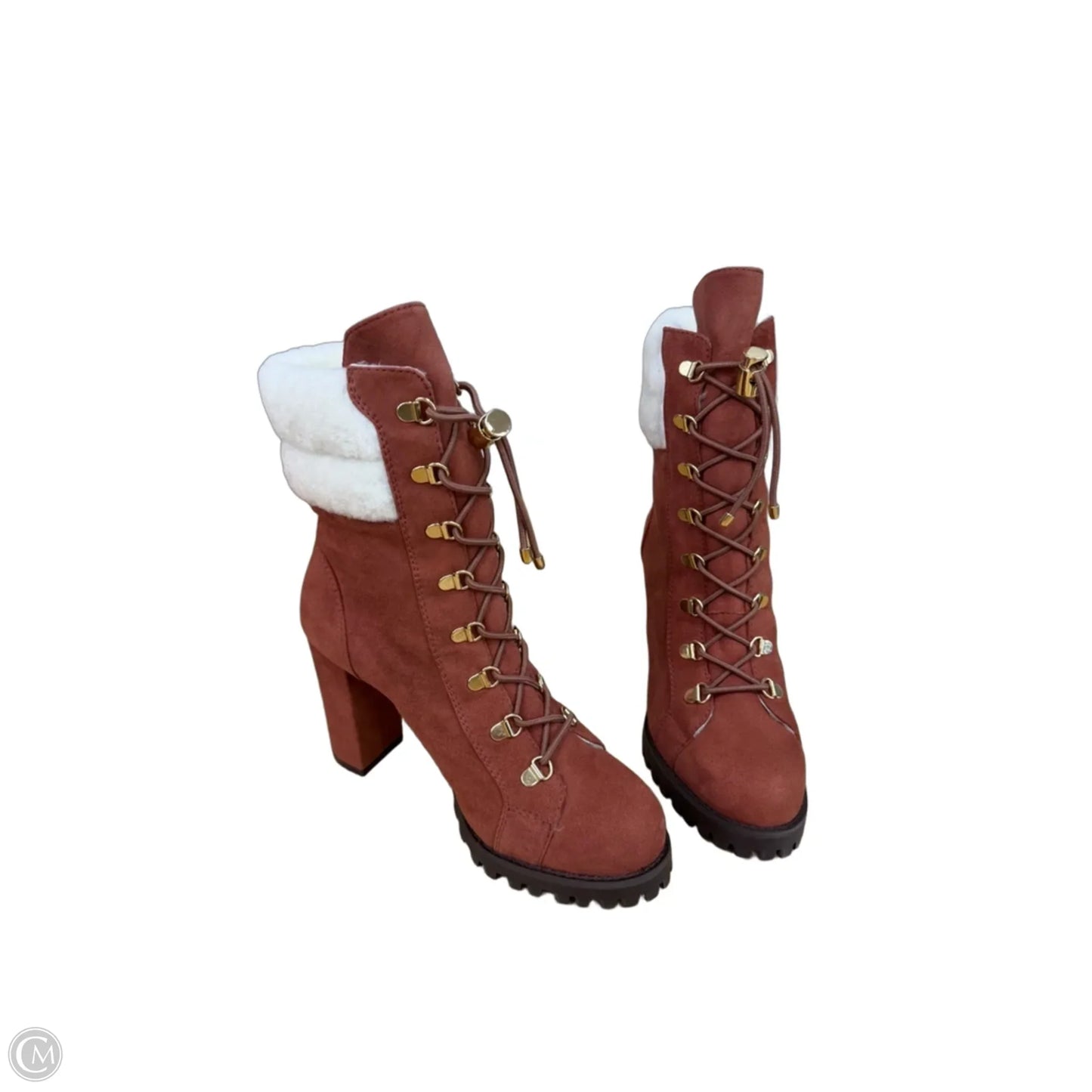 Boots Designer By Stuart Weitzman In Orange, Size: 6