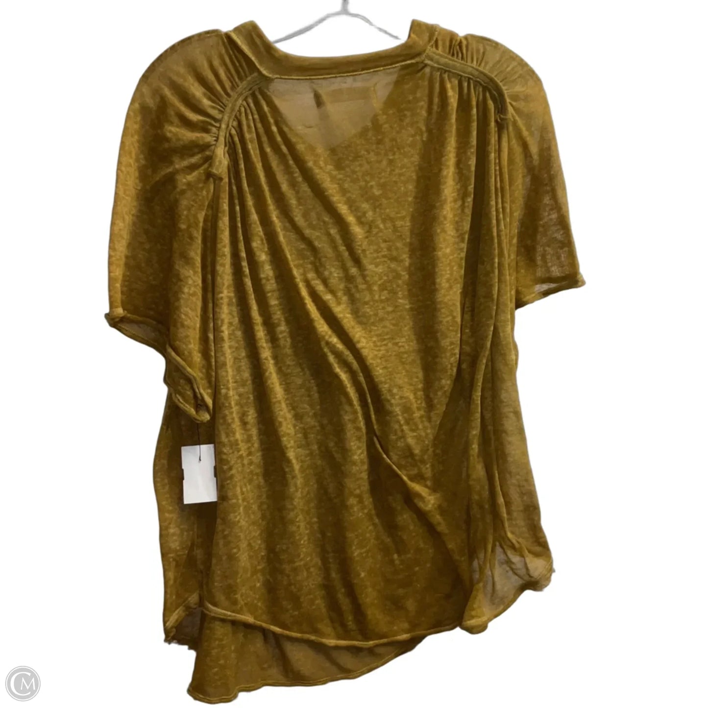 Top Short Sleeve By We The Free In Yellow, Size: M