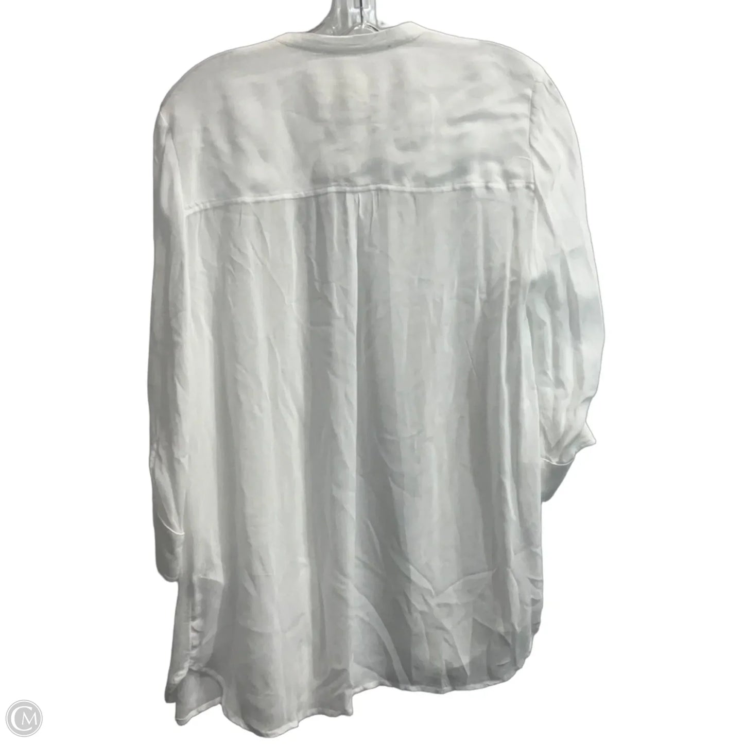Top Long Sleeve By Maeve In White, Size: M