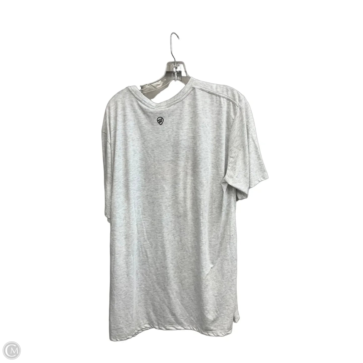 Top Short Sleeve By Clothes Mentor In Grey, Size: Xxl