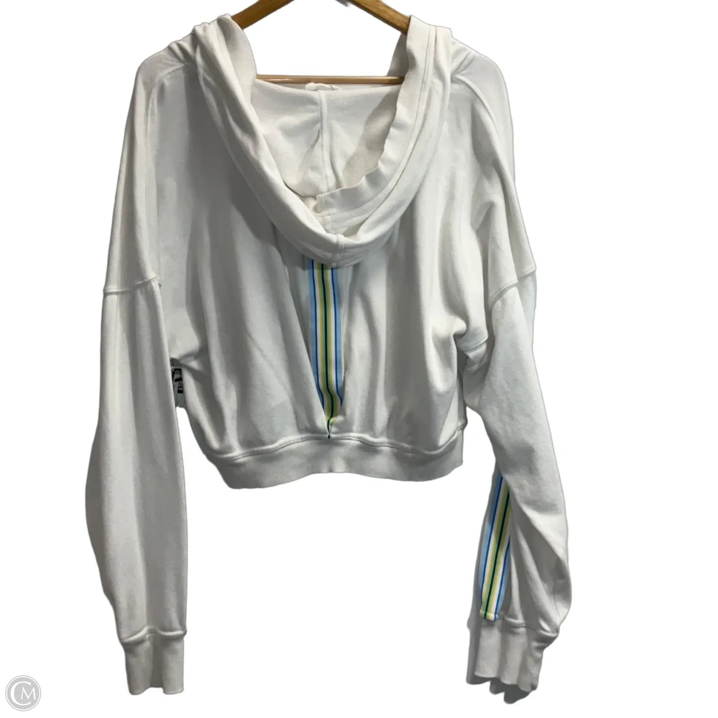 Sweatshirt Hoodie By Free People In White, Size: L