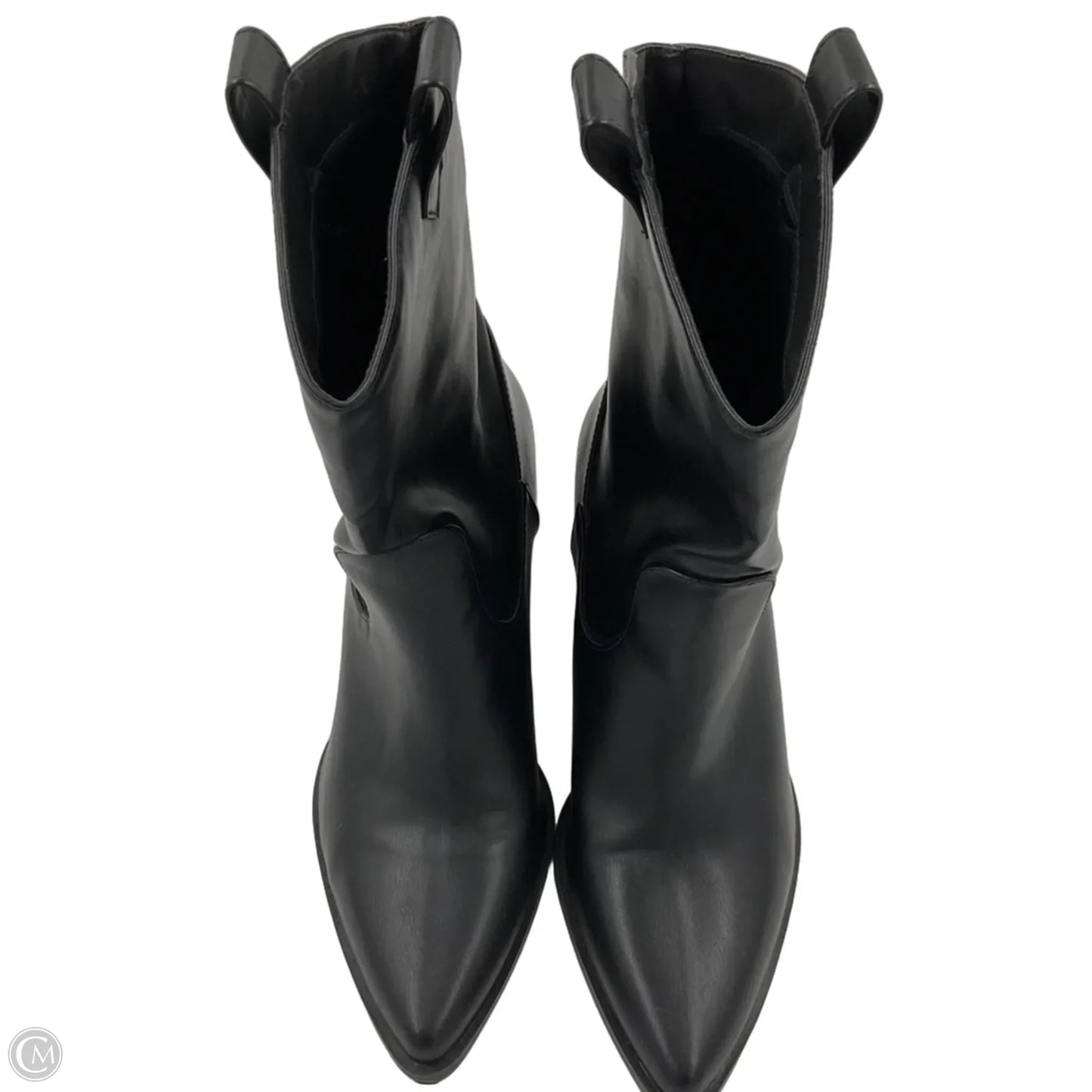 Boots Ankle Heels By Qupid In Black, Size: 5