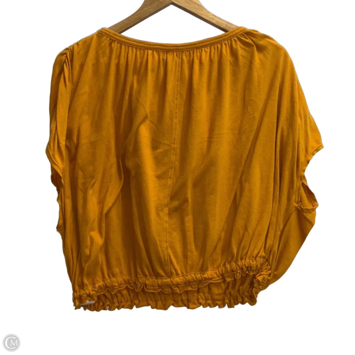 Top Short Sleeve By We The Free In Yellow, Size: L