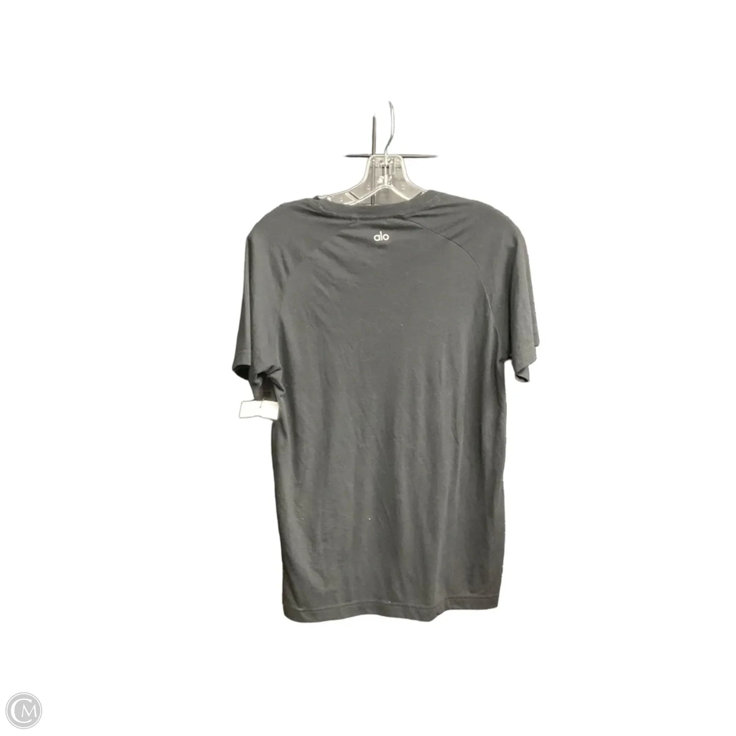 Athletic Top Short Sleeve By Alo In Black, Size: S