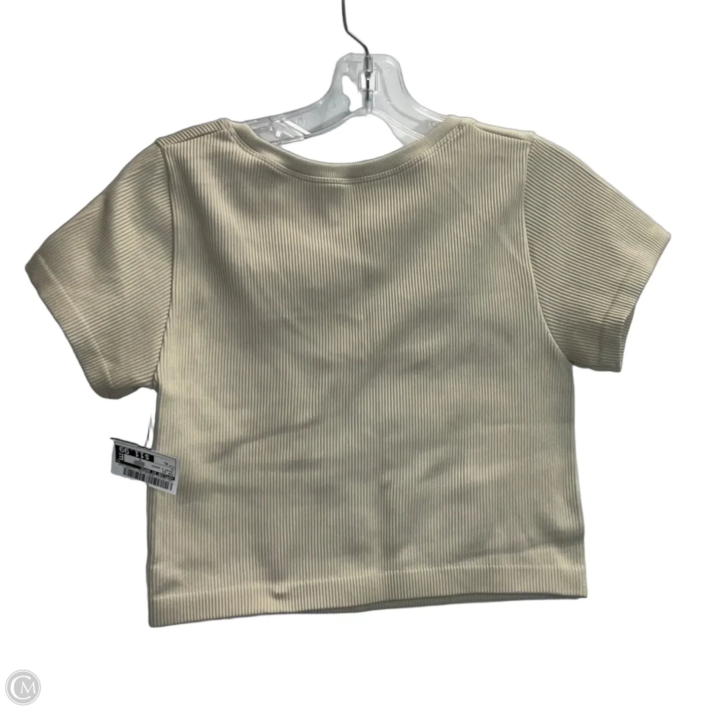 Top Short Sleeve By Offline By Aerie In Cream & Green, Size: Xl