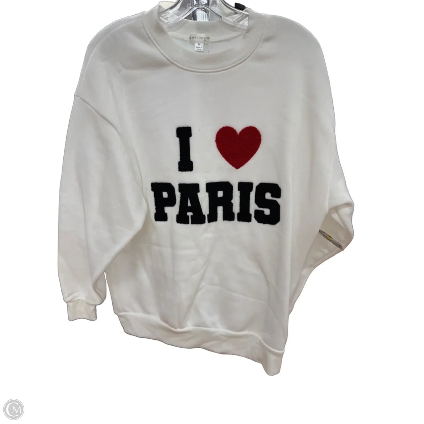Top Long Sleeve By Clothes Mentor In White, Size: S