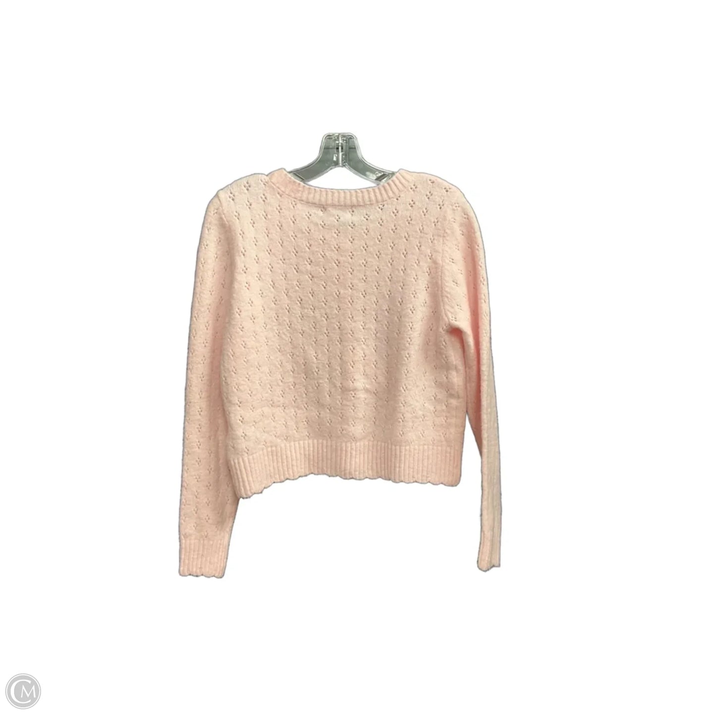 Cardigan By Clothes Mentor In Pink, Size: M
