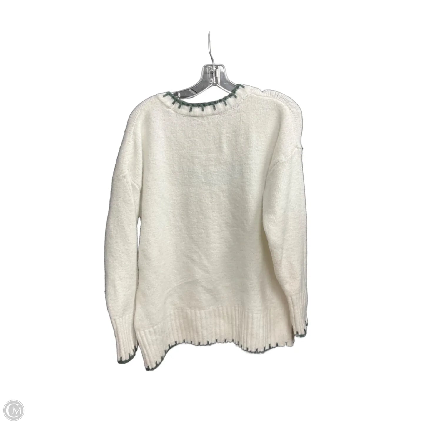 Sweater By Clothes Mentor In White, Size: M