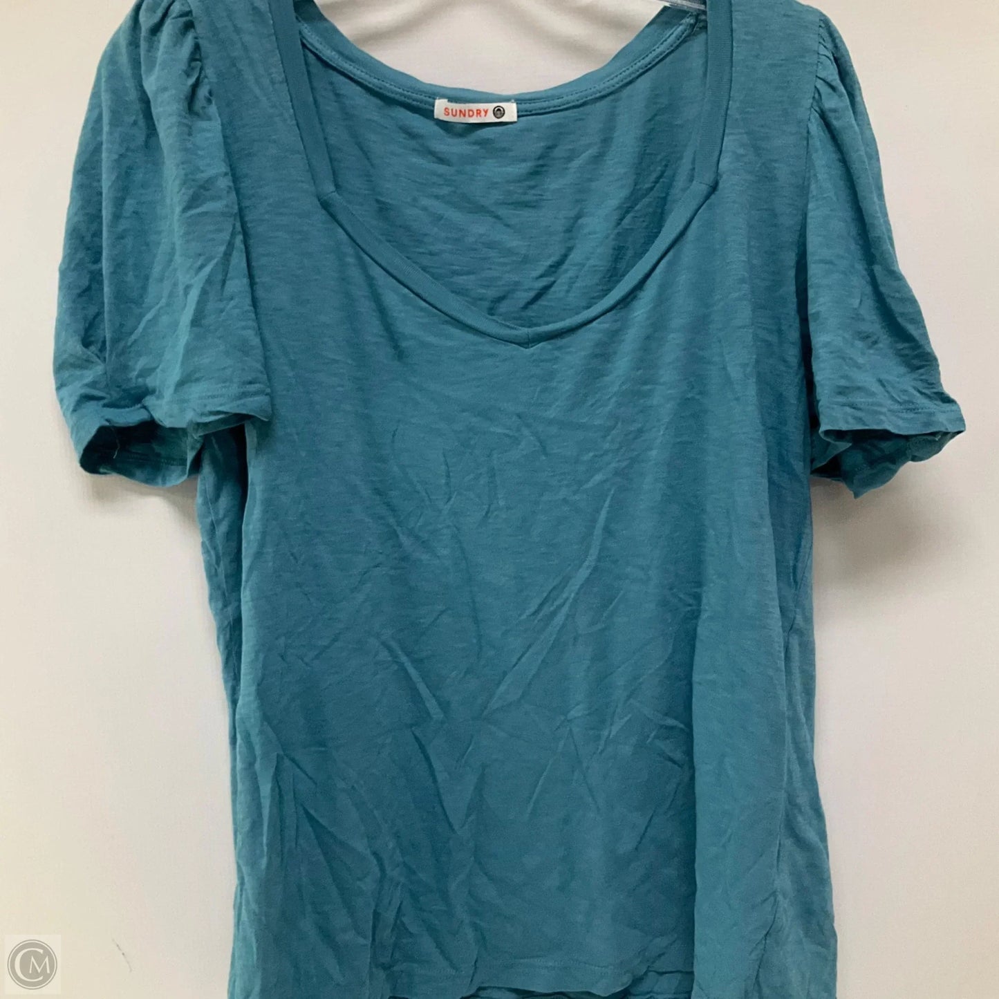 Top Short Sleeve Basic By Sundry In Blue, Size: M
