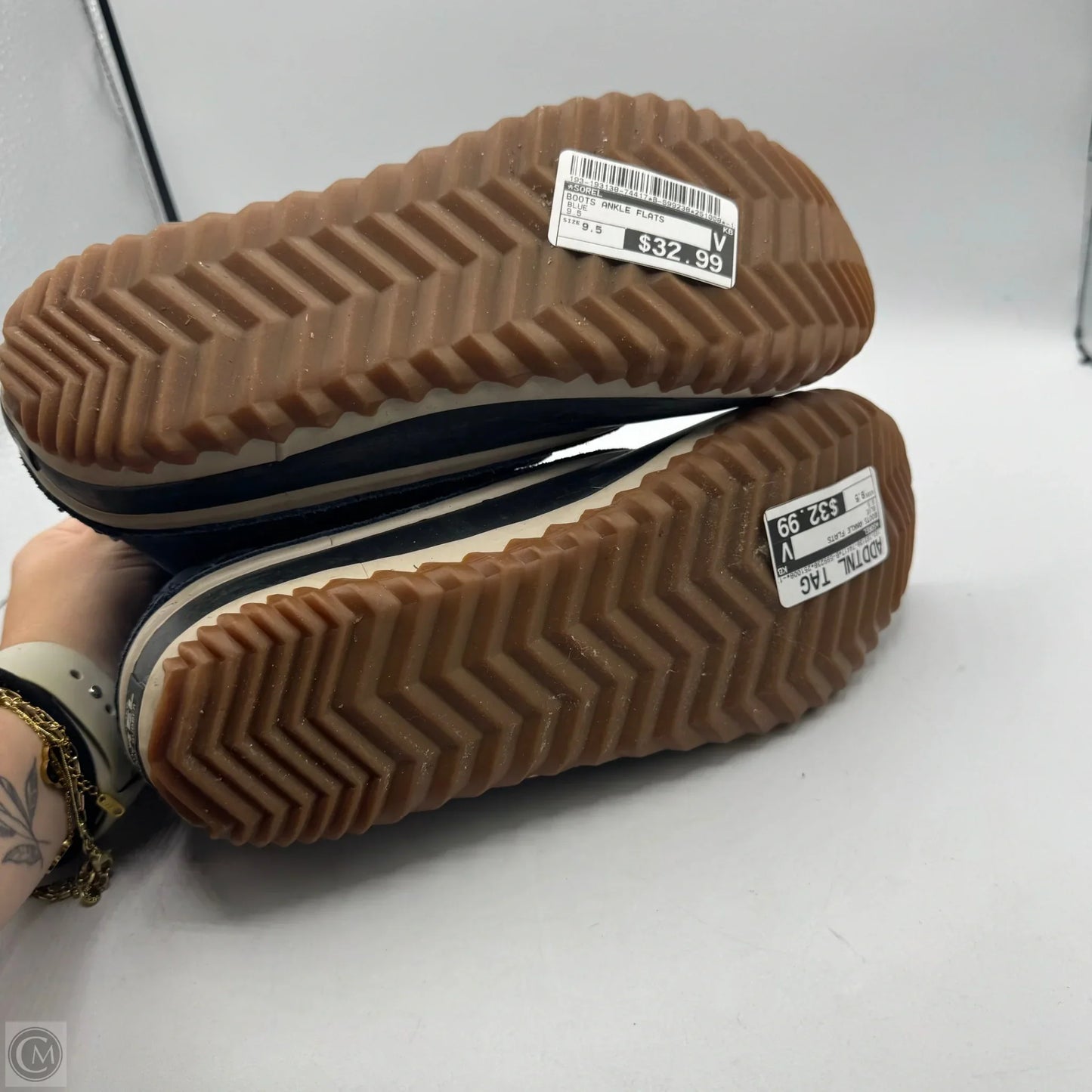 Boots Ankle Flats By Sorel In Blue, Size: 9.5