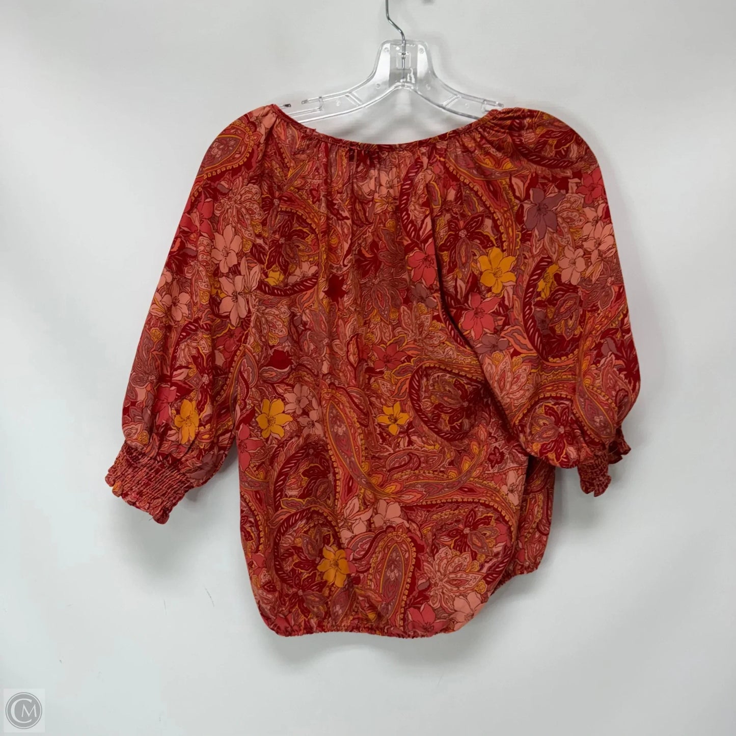 Top Long Sleeve By Evereve In Pink, Size: S
