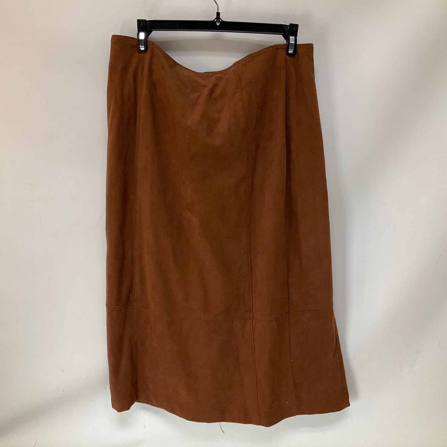 Skirt Midi By Anthropologie In Brown, Size: L