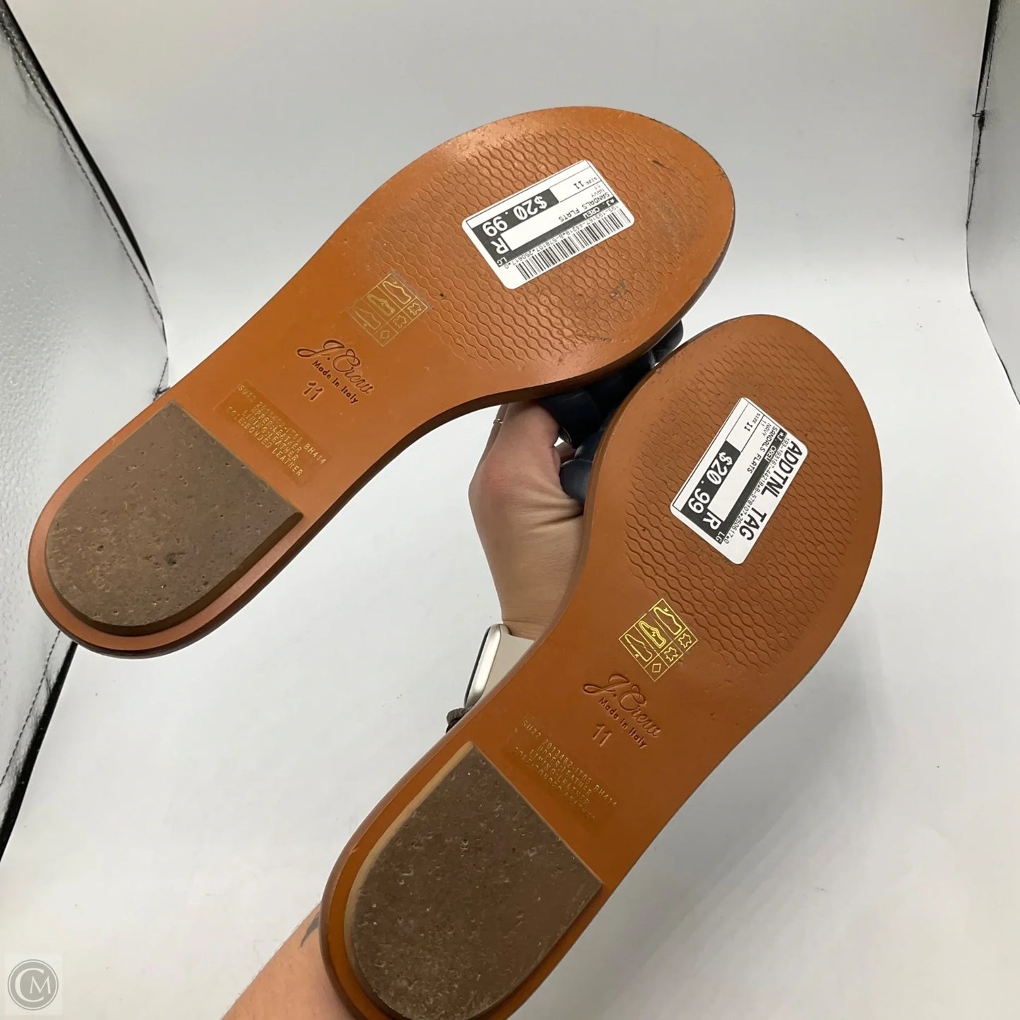 Sandals Flats By J. Crew In Navy, Size: 11