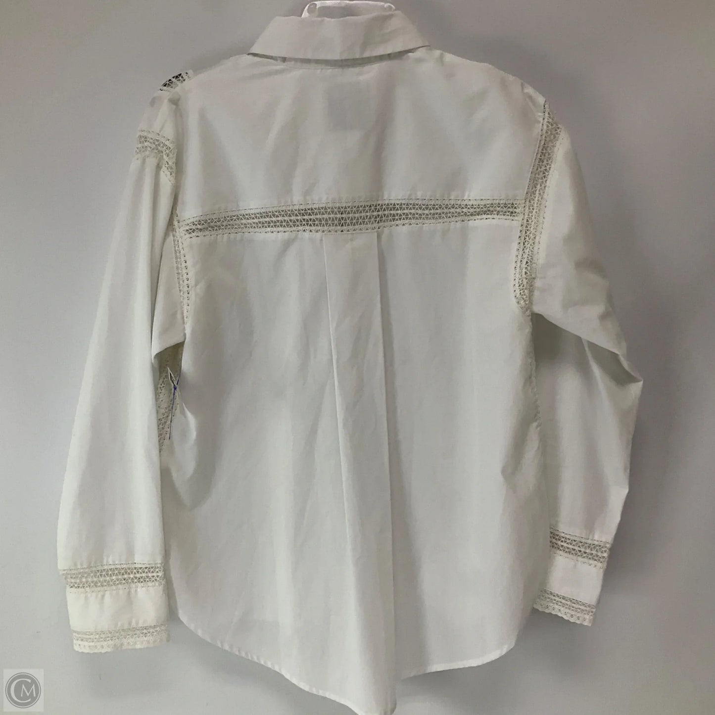 Top Long Sleeve By Abercrombie And Fitch In White, Size: S