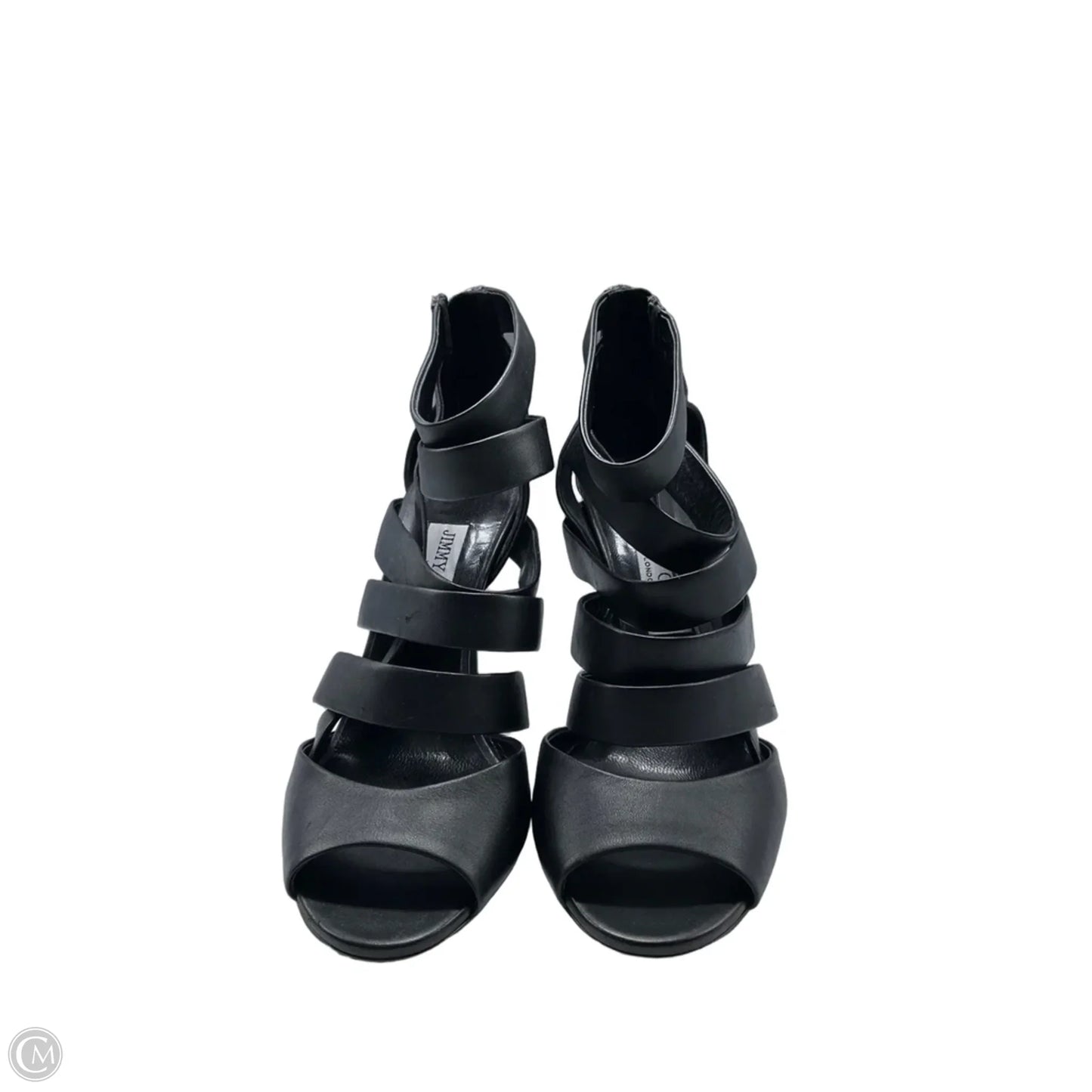 Shoes Luxury Designer By Jimmy Choo In Black, Size: 8.5