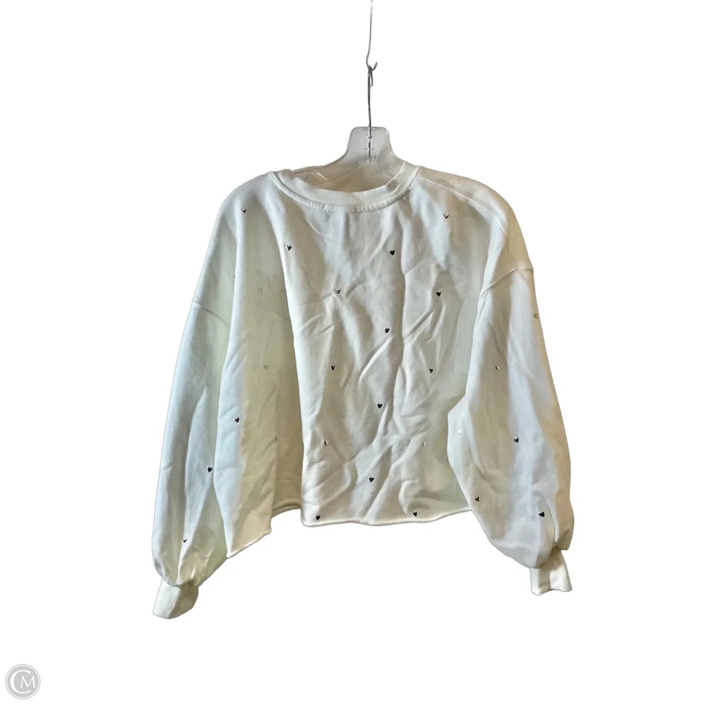 Sweatshirt Crewneck By Evereve In White, Size: Xs