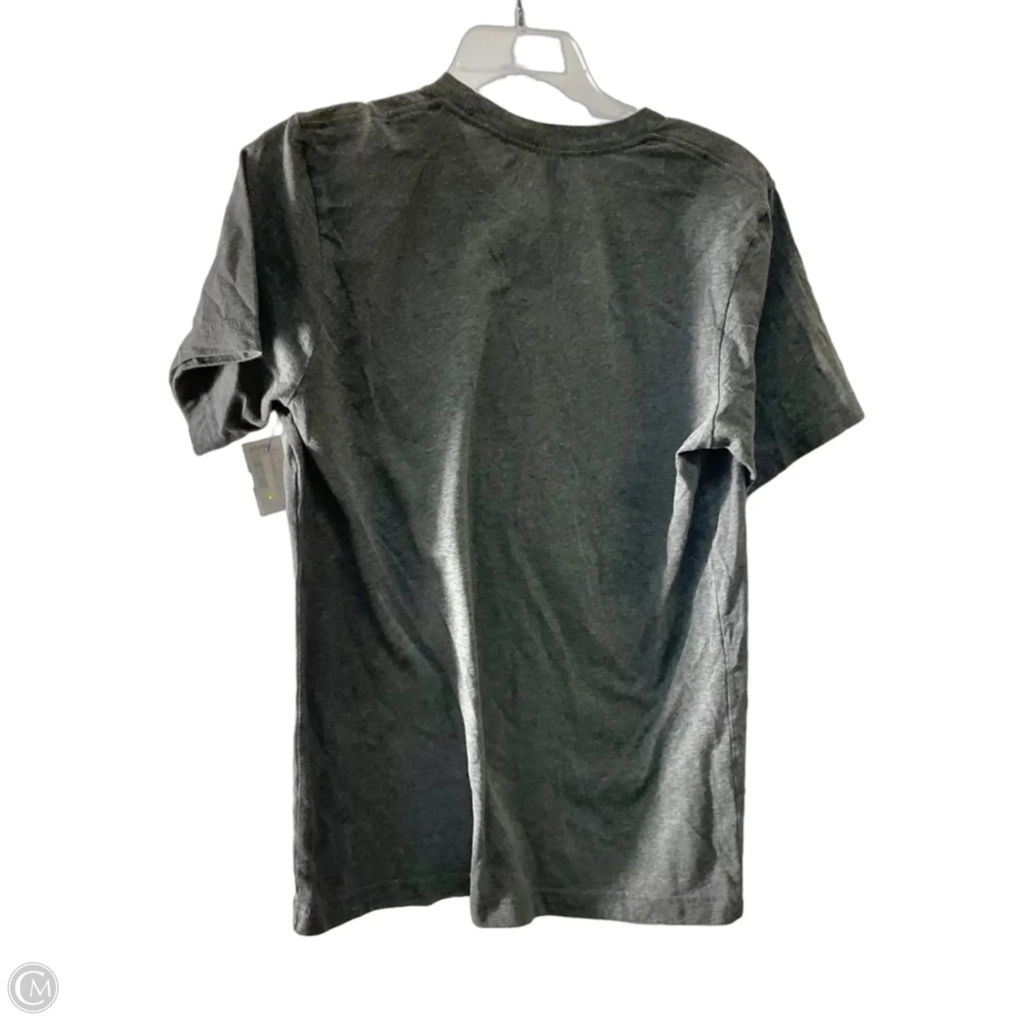 Athletic Top Short Sleeve By Bella + Canvas In Grey, Size: M