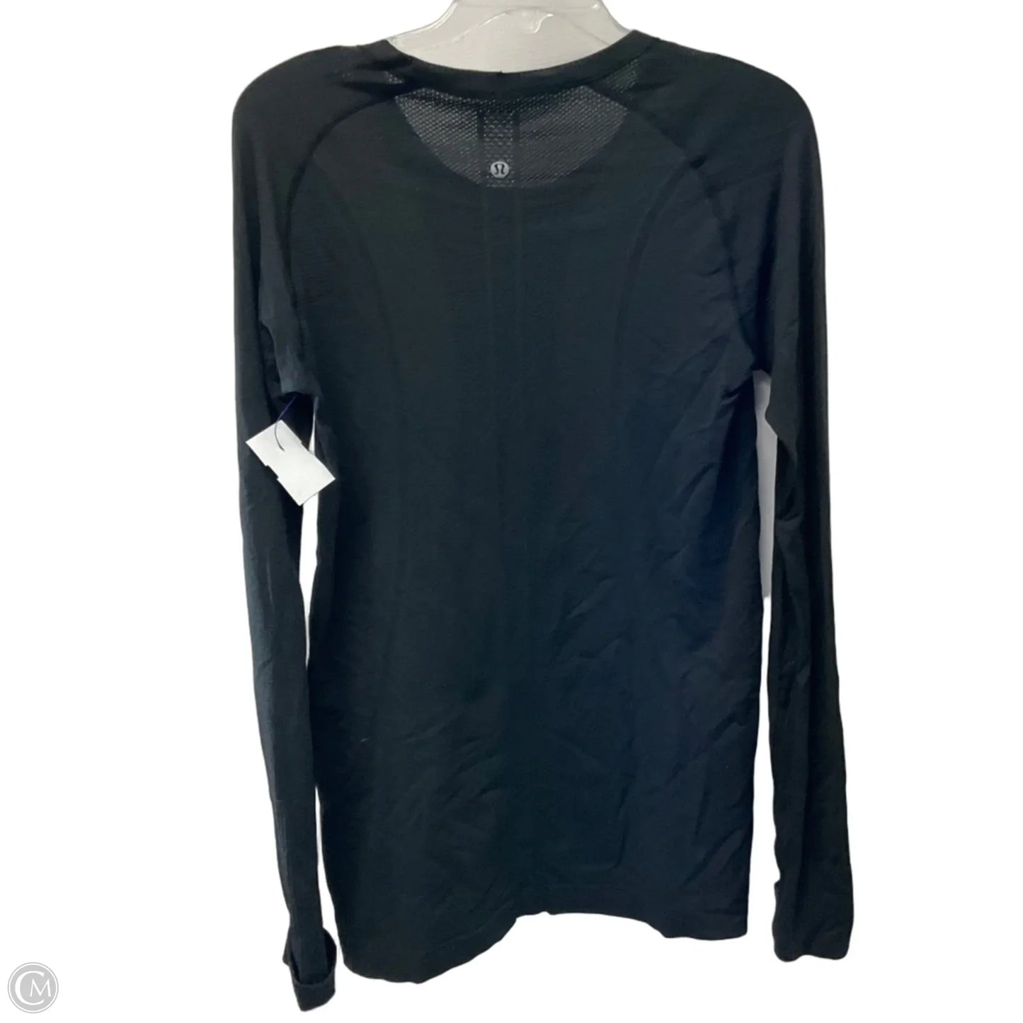 Athletic Top Long Sleeve Crewneck By Lululemon In Black, Size: 10