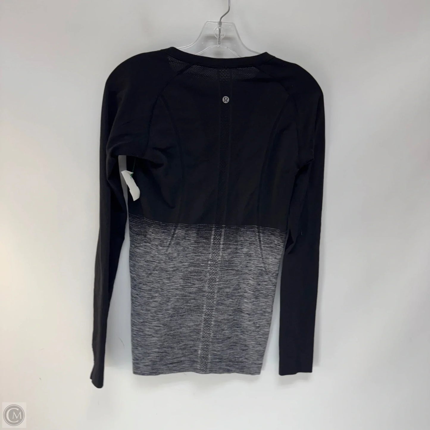 Athletic Top Long Sleeve Crewneck By Lululemon In Black, Size: 8