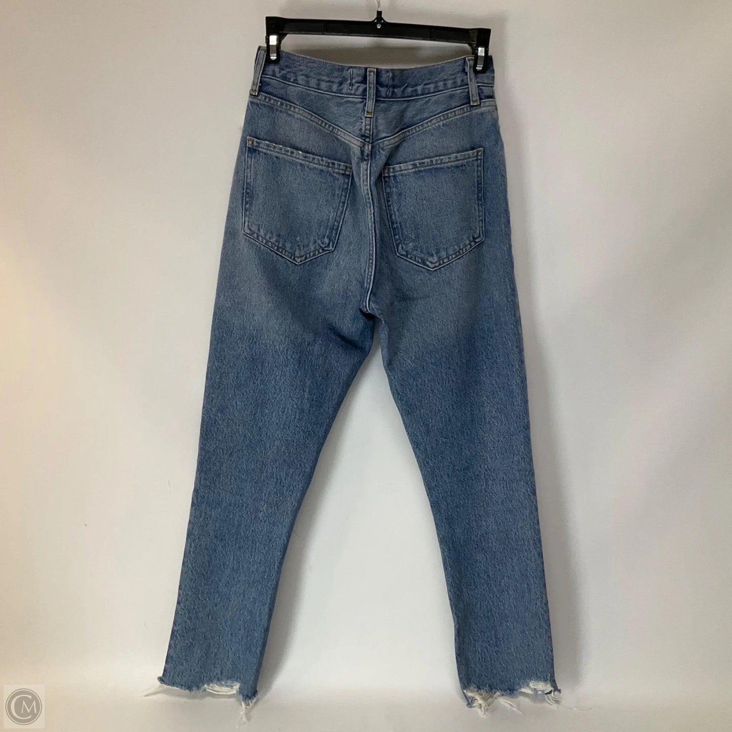 Jeans Straight By Agolde In Blue Denim, Size: 0