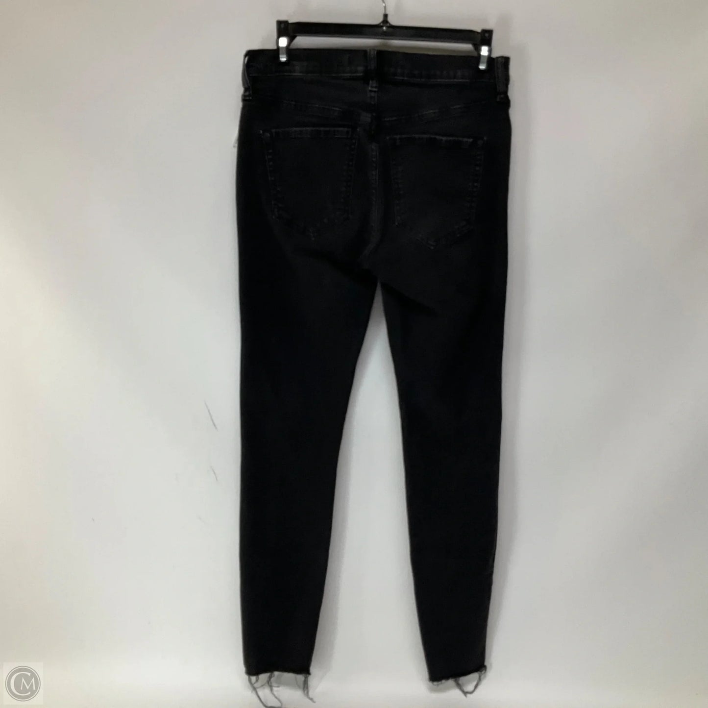 Jeans Skinny By Free People In Black Denim, Size: 6