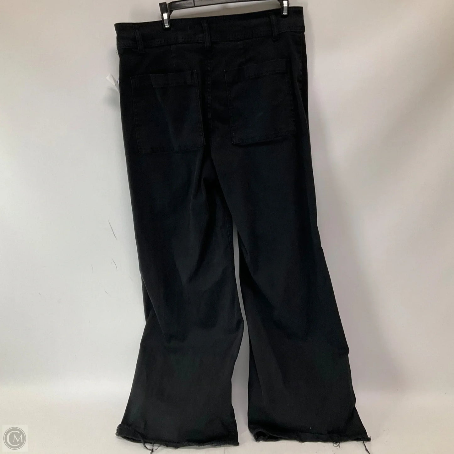 Jeans Wide Leg By Oat In Black Denim, Size: 8