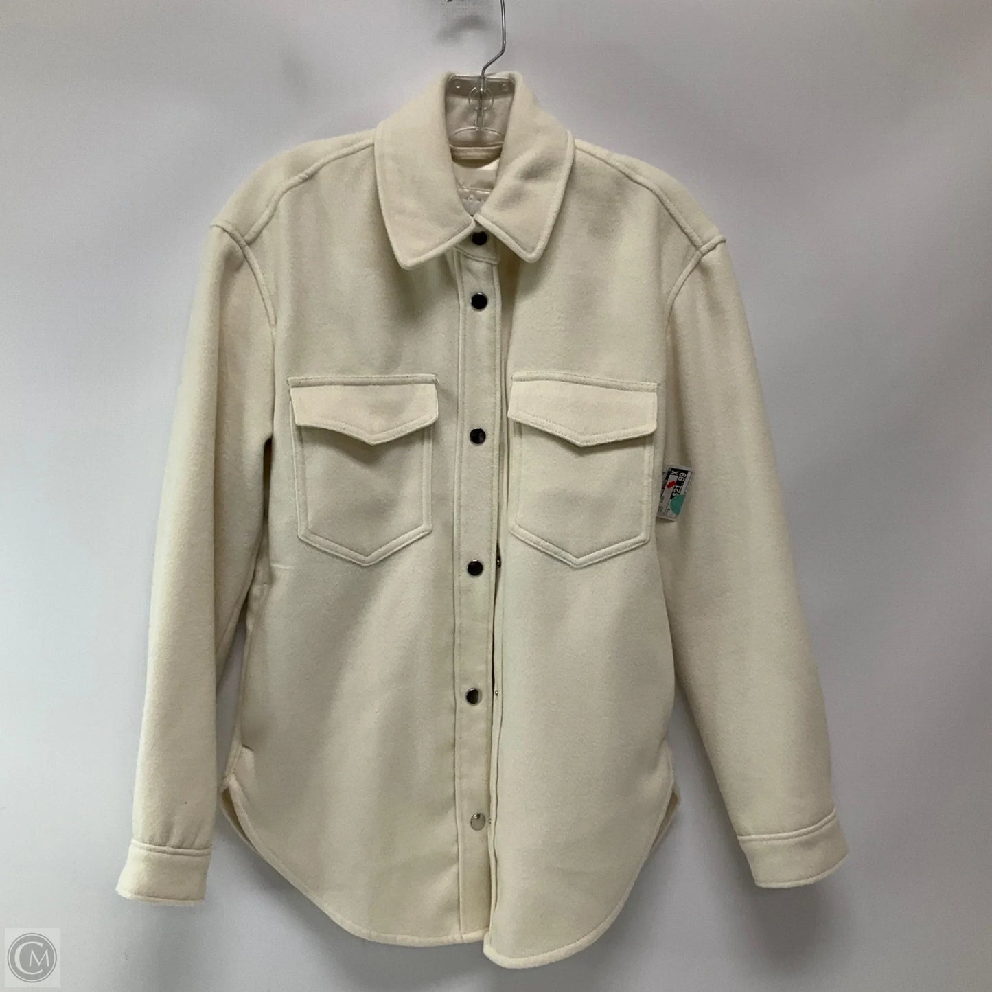 Jacket Shirt By Abercrombie And Fitch In Cream, Size: S