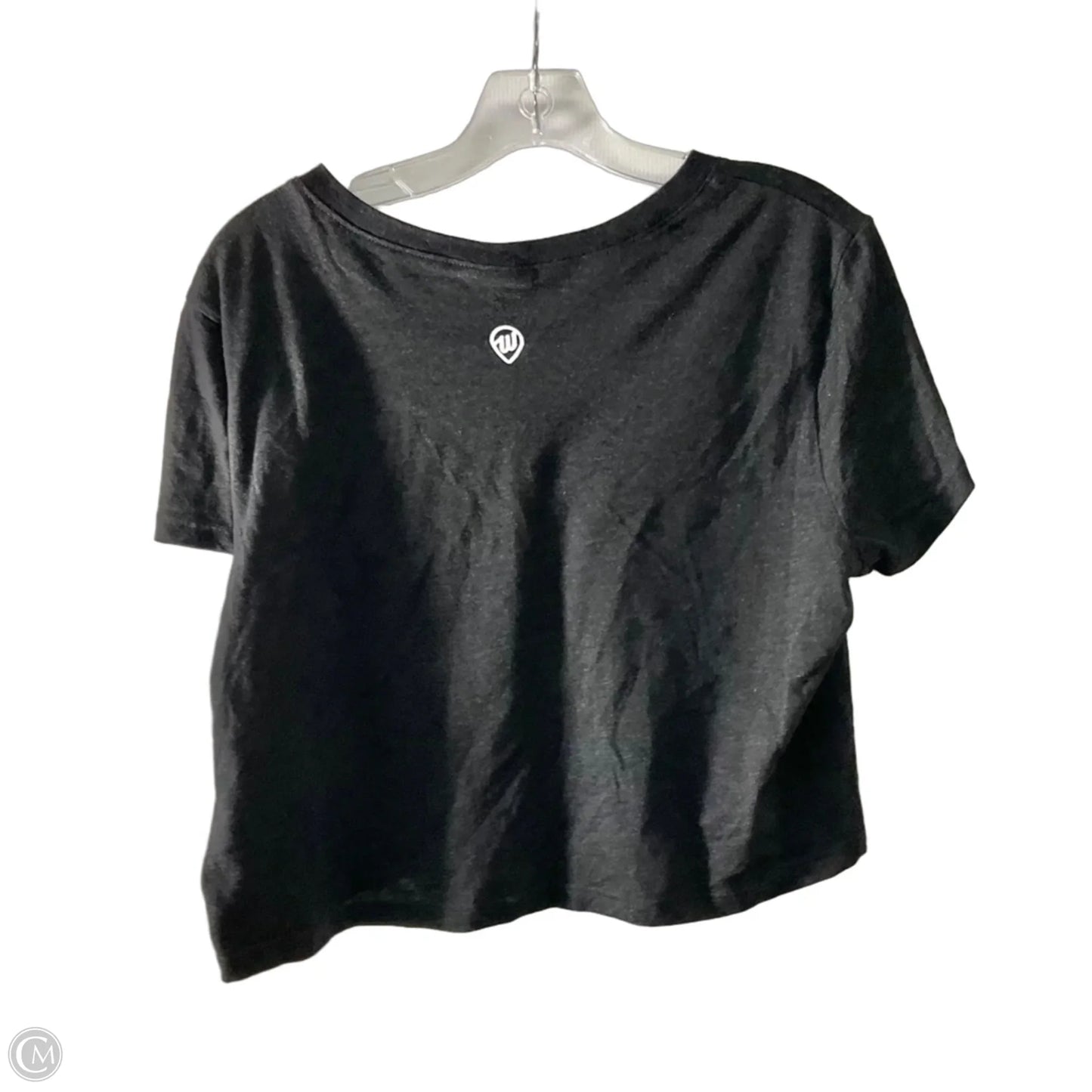 Athletic Top Short Sleeve By Cmc In Grey & Orange, Size: L