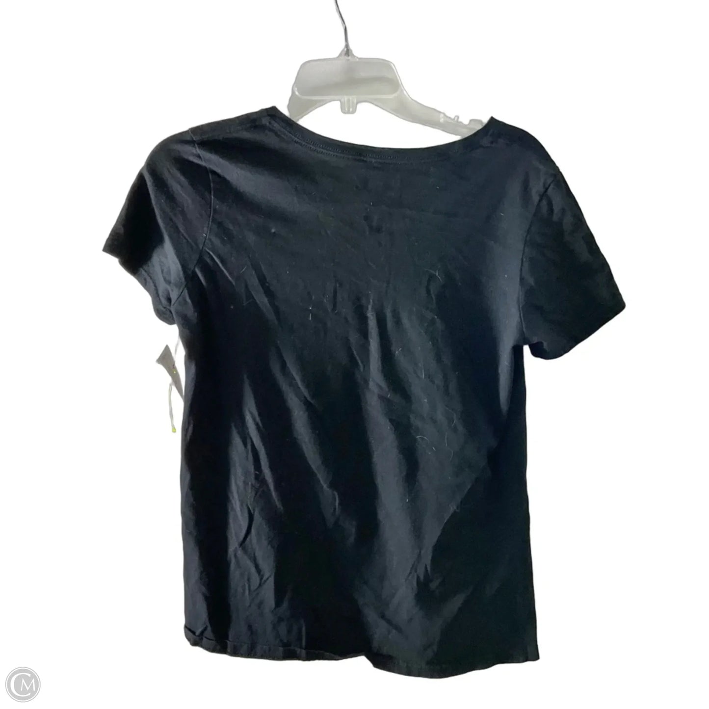 Athletic Top Short Sleeve By Nfl In Black & Orange, Size: M