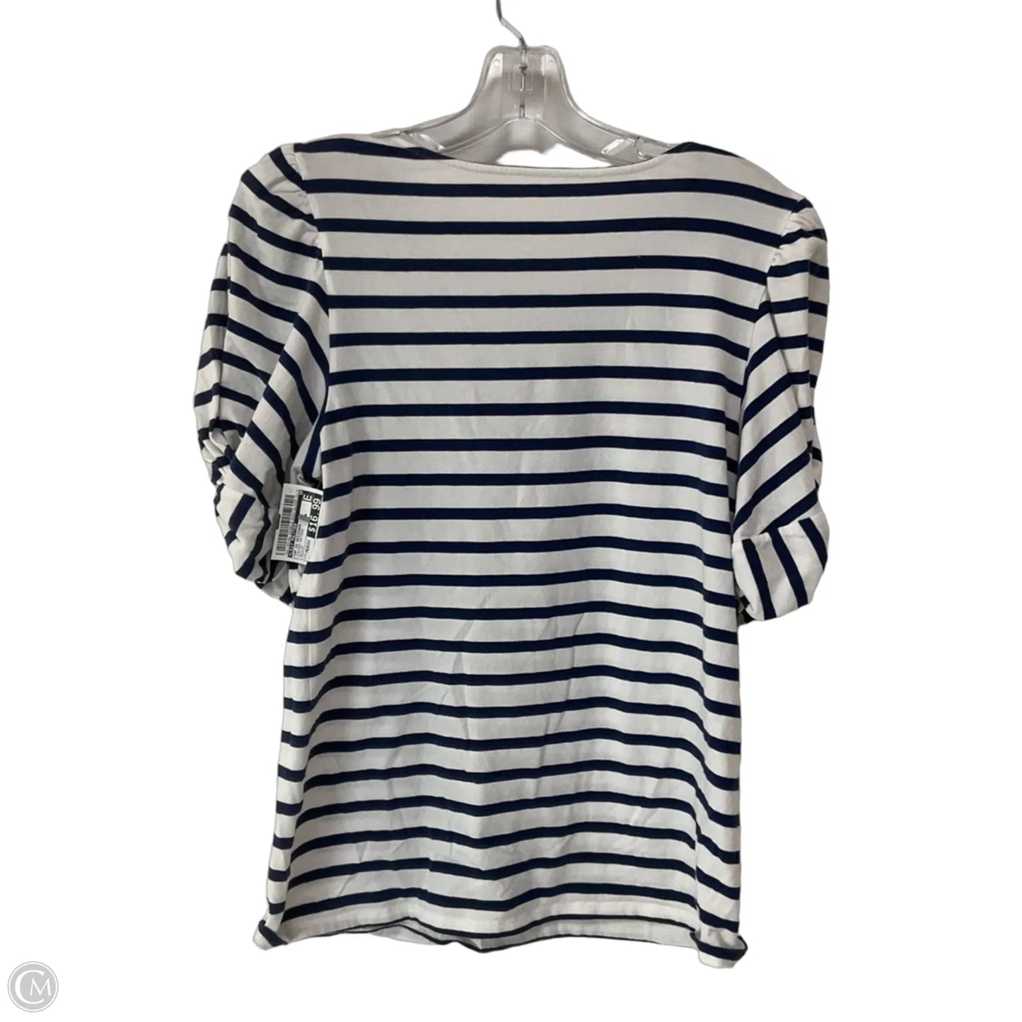 Top Short Sleeve Designer By Lilly Pulitzer In Striped Pattern, Size: Medium