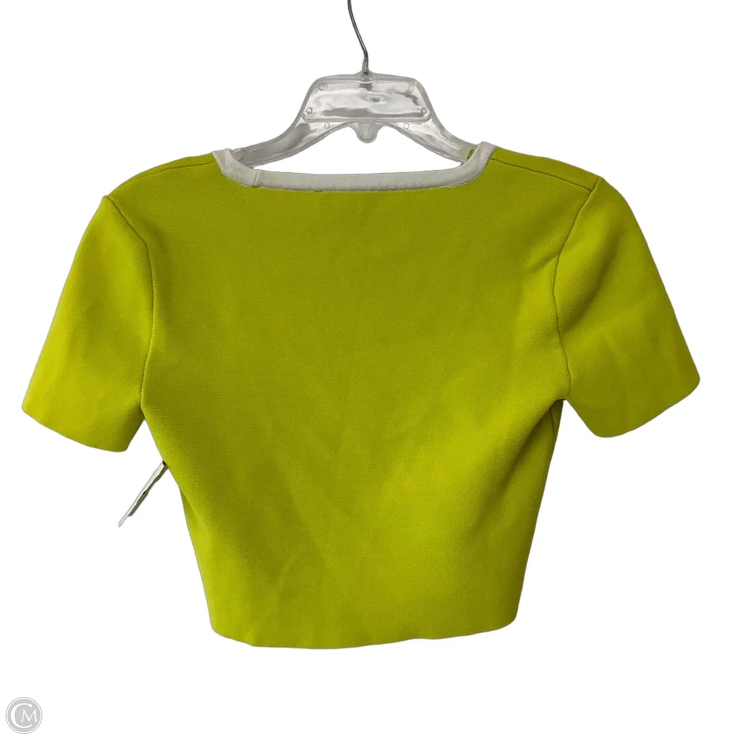 Top Short Sleeve By House Of Harlow In White & Yellow, Size: M