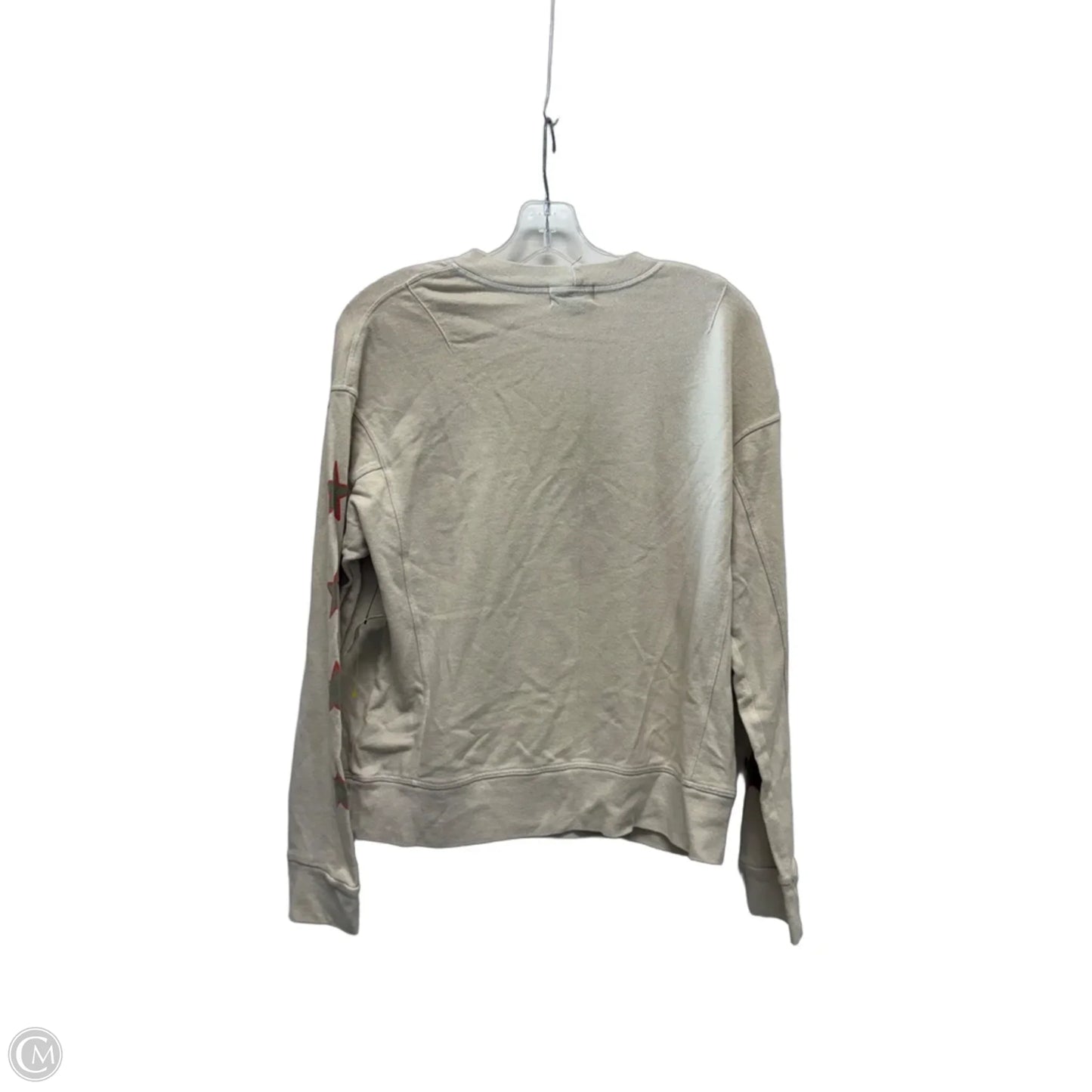 Top Long Sleeve By Monrow In Beige, Size: S