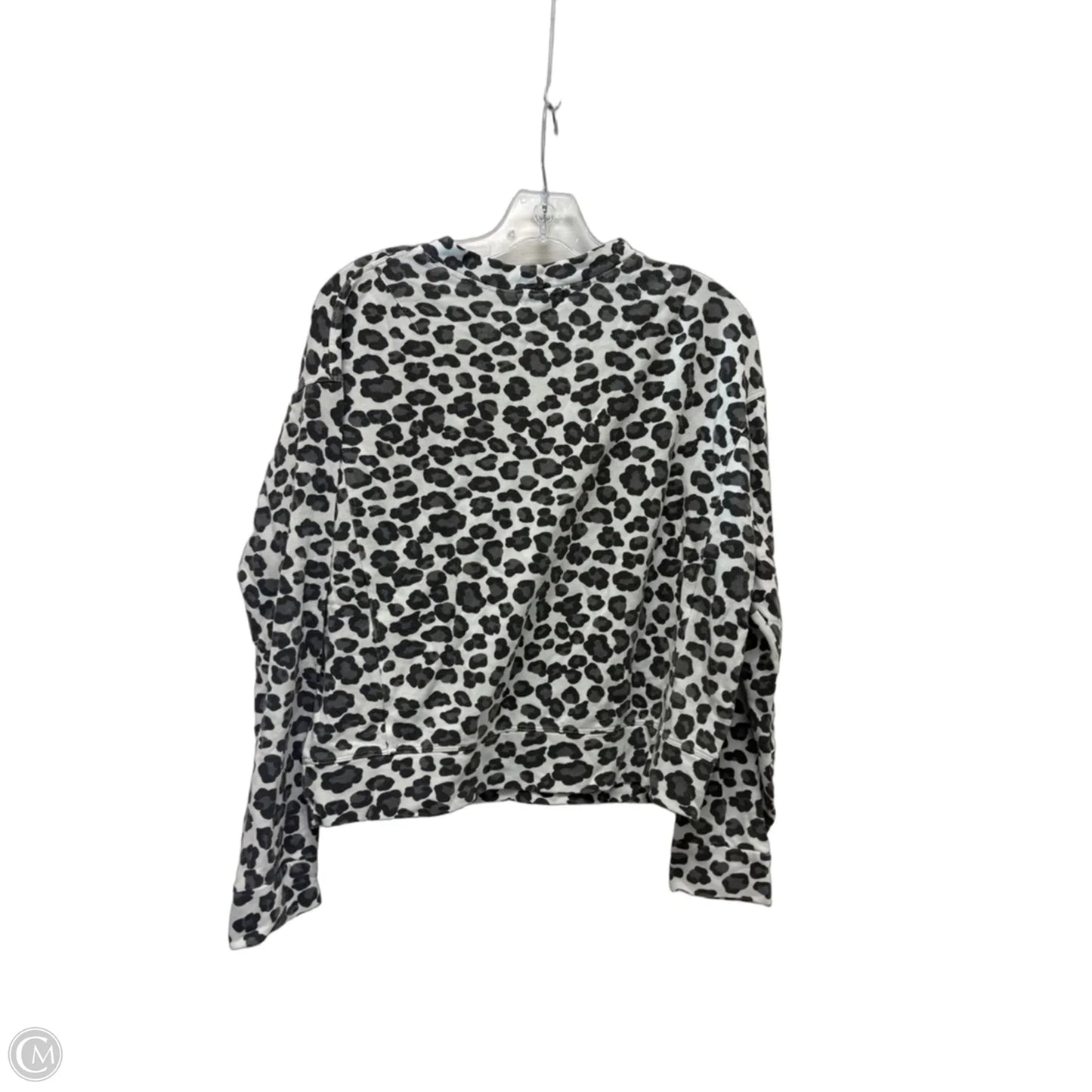 Top Long Sleeve By Monrow In Animal Print, Size: Xs