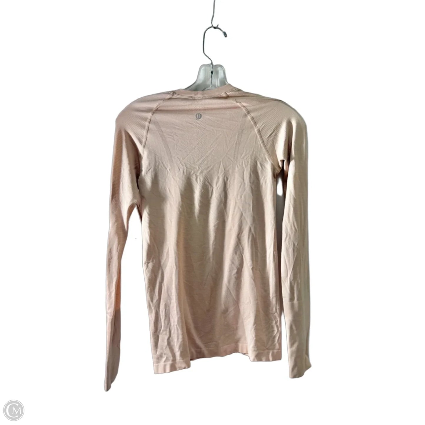 Athletic Top Long Sleeve Crewneck By Lululemon In Pink, Size: 4
