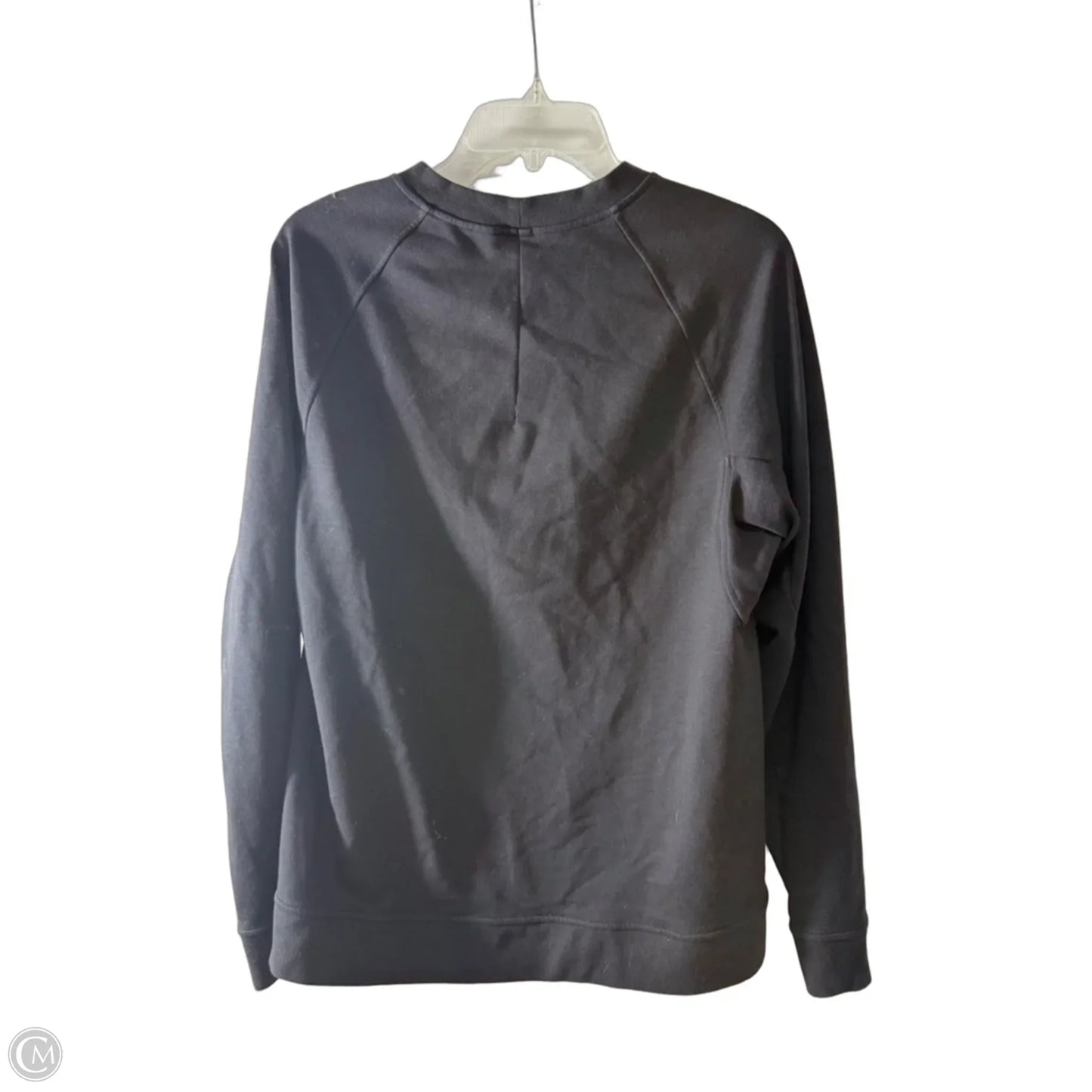 Athletic Top Long Sleeve Crewneck By Lululemon In Black, Size: M