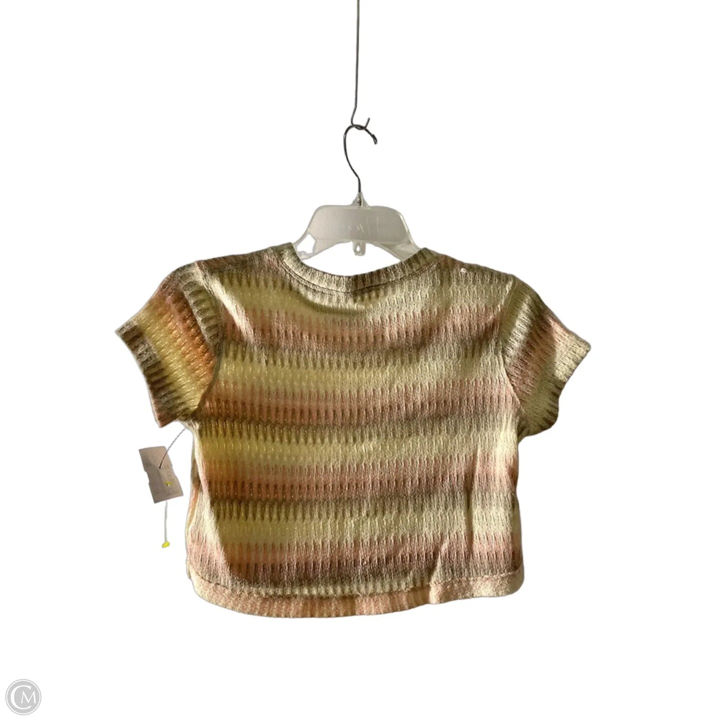 Top Short Sleeve By We The Free In Pink & Tan, Size: Xs