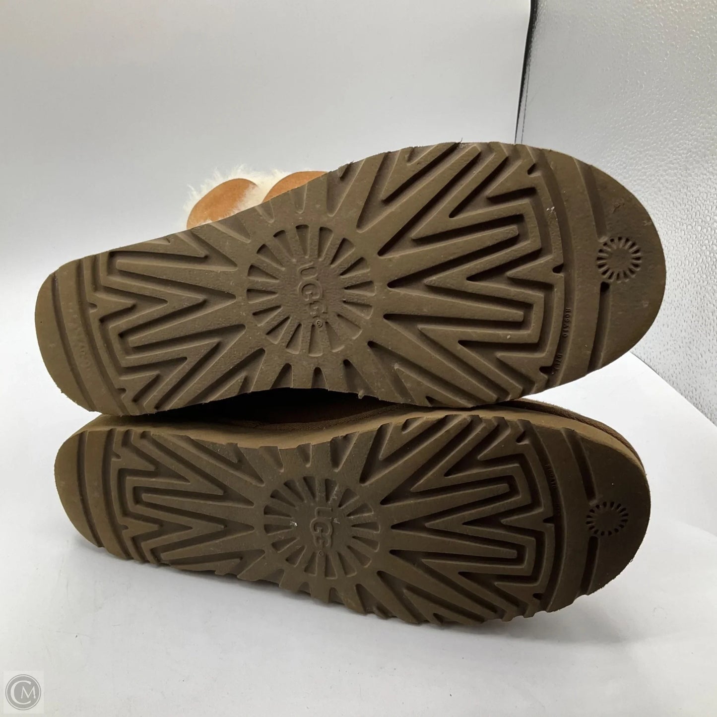 Boots Designer By Ugg In Brown, Size: 10